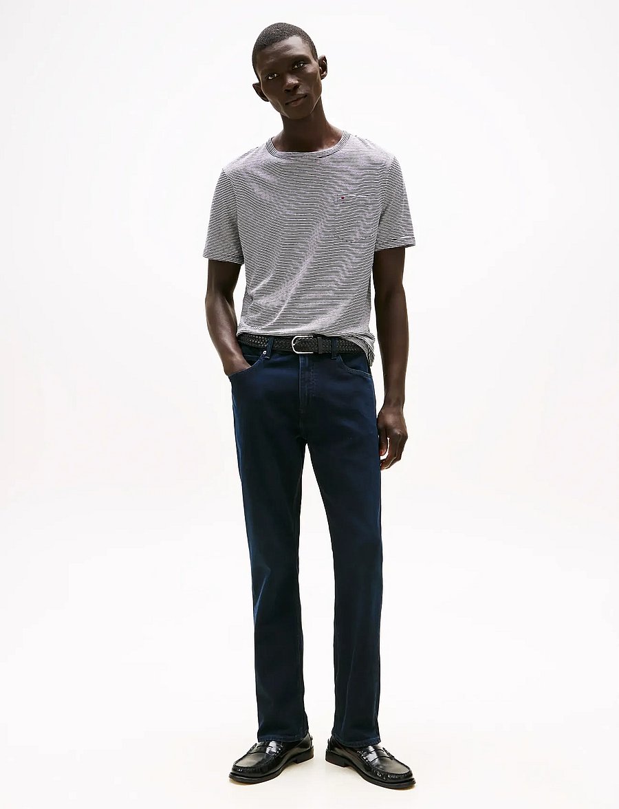 Tommy Hilfiger - REGULAR MERCER STR NIGHT BLUE - klassikalised teksad - night blue - 0