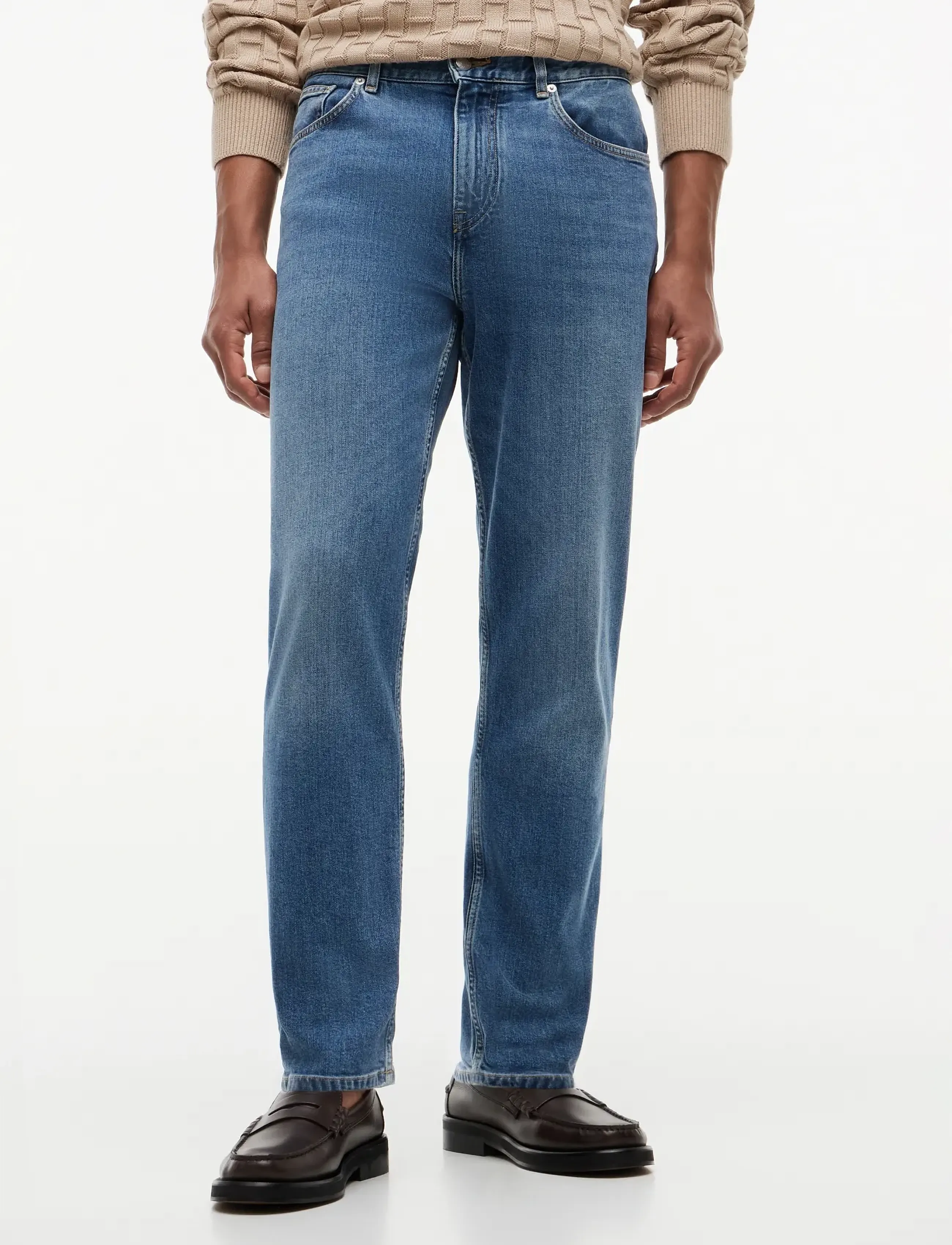 Tommy Hilfiger Core Harlem Stone Blue, 36 x 32, Jeans, Blau - Regular, Männerswear