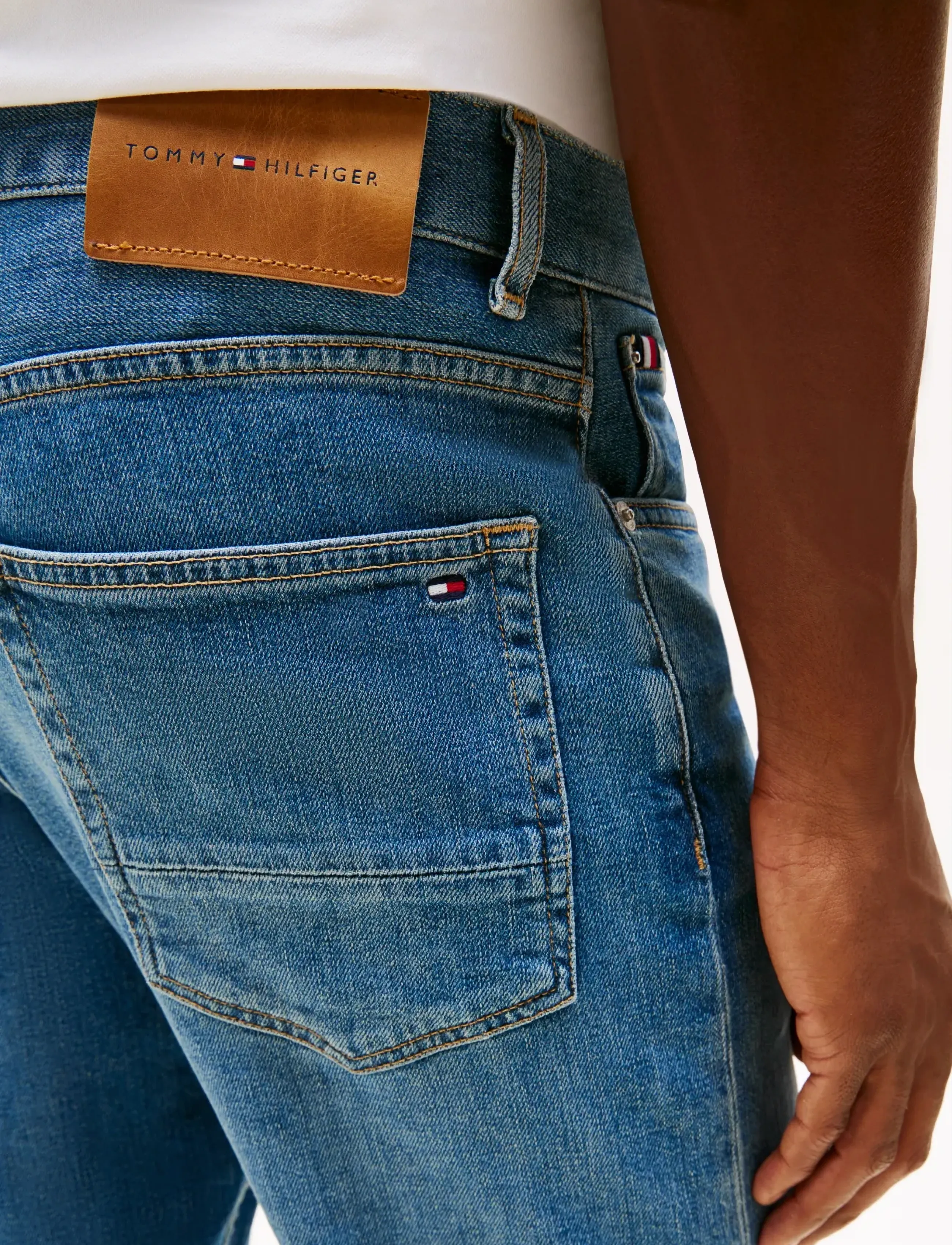 Tommy Hilfiger - CORE HARLEM STONE BLUE - housut & farkut - stone blue - 5