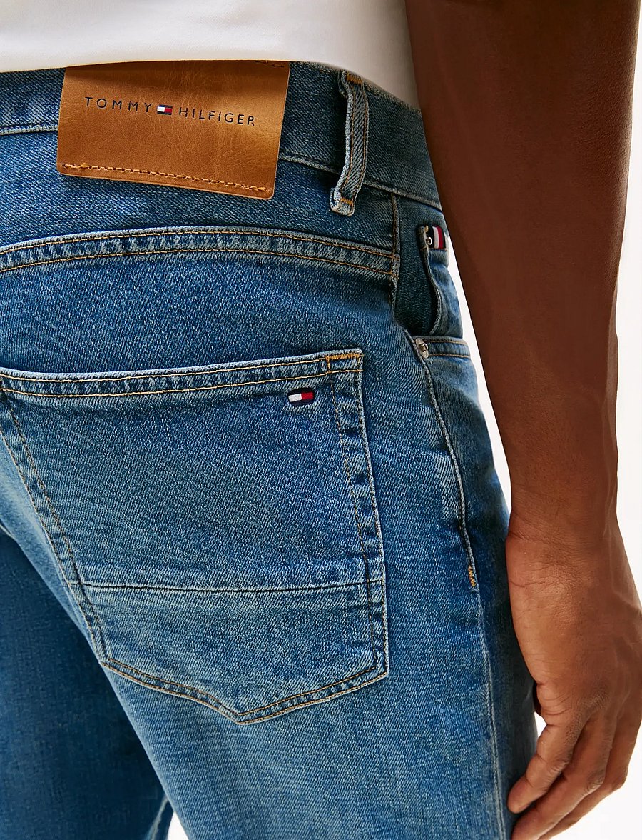 Tommy Hilfiger - CORE HARLEM STONE BLUE - regular piegriezuma džinsa bikses - stone blue - 5