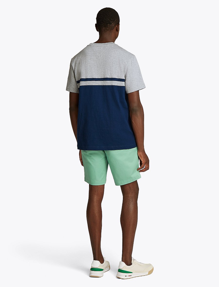 Tommy Hilfiger - MONOTYPE COLOURBLOCK TEE - light grey heather/night sky - 2