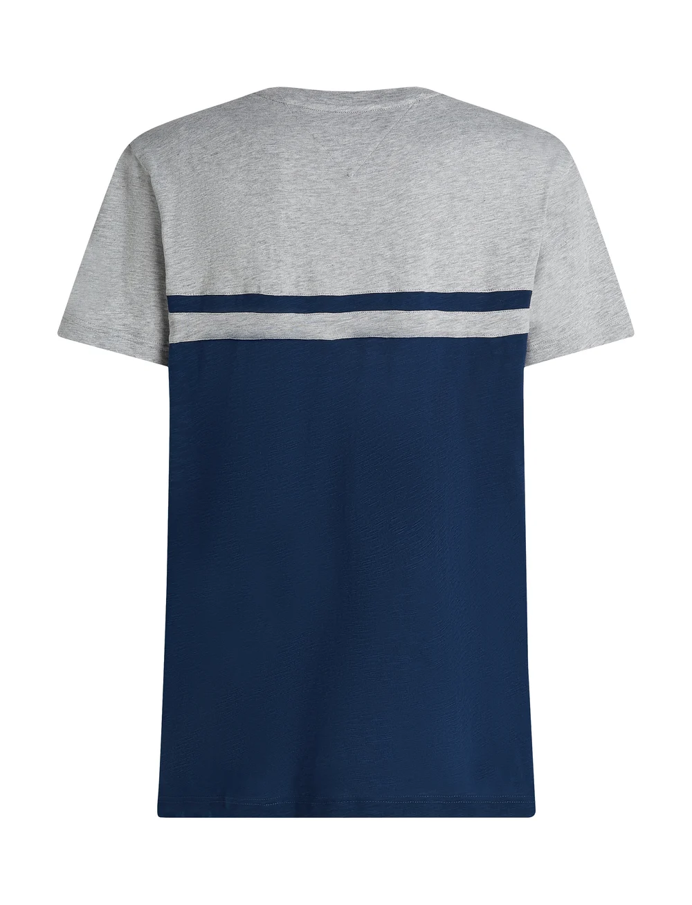 Tommy Hilfiger - MONOTYPE COLOURBLOCK TEE - korte mouwen - light grey heather/night sky - 5