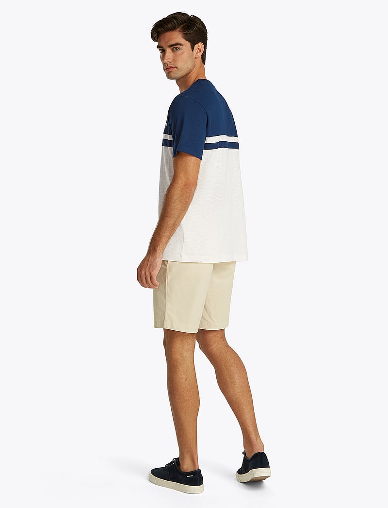 Tommy Hilfiger - MONOTYPE COLOURBLOCK TEE - lühikeste varrukatega t-särgid - night sky/ivory petal - 3