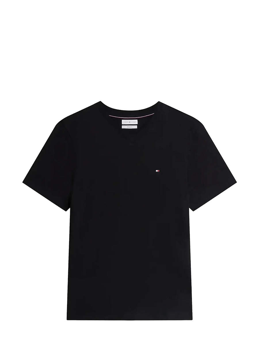 Tommy Hilfiger - ESSENTIAL V-NECK TEE - v-kaelusega t-särgid - black - 1