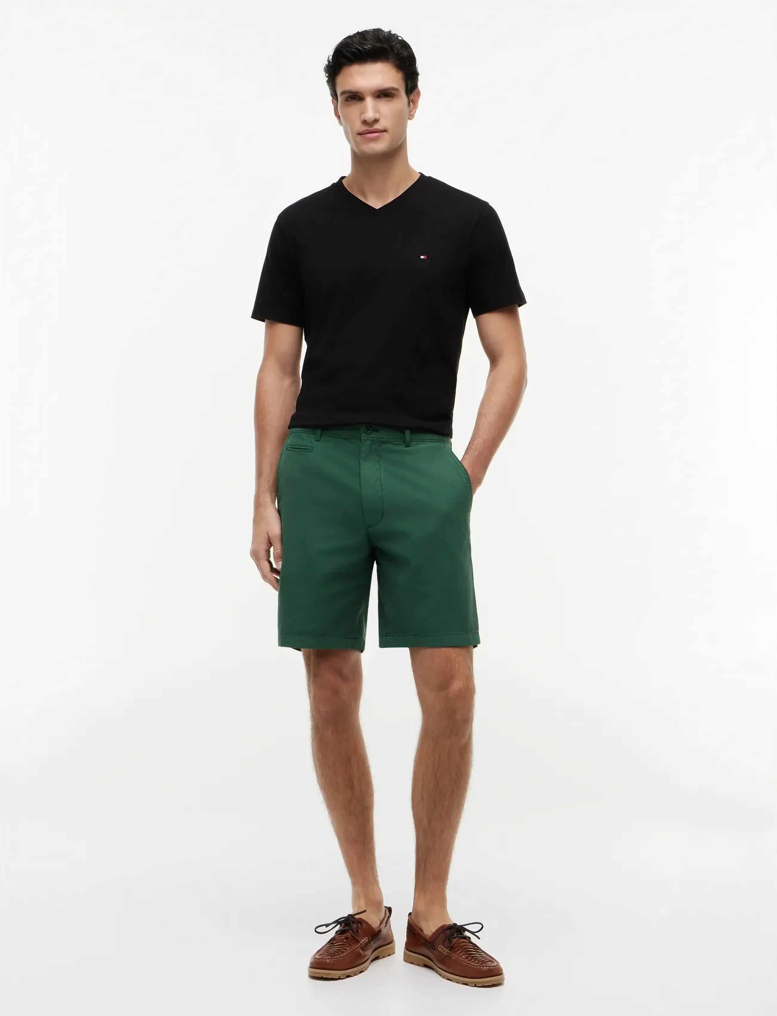 Tommy Hilfiger - ESSENTIAL V-NECK TEE - v-ringade t-shirts - black - 4