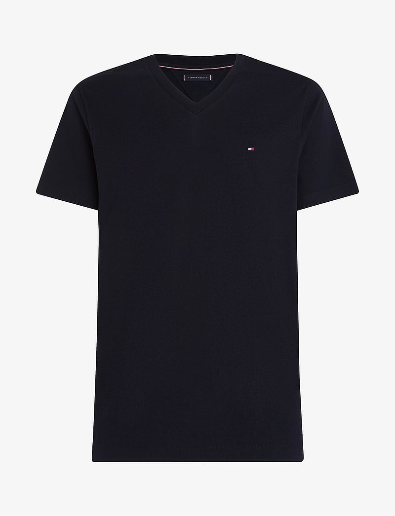 Tommy Hilfiger - ESSENTIAL V-NECK TEE - t-shirts mit v-ausschnitt - desert sky - 1