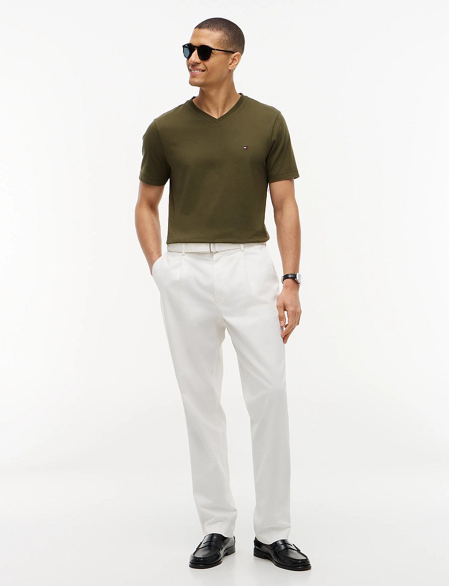 Tommy Hilfiger - ESSENTIAL V-NECK TEE - t-shirts mit v-ausschnitt - huntsman green - 4