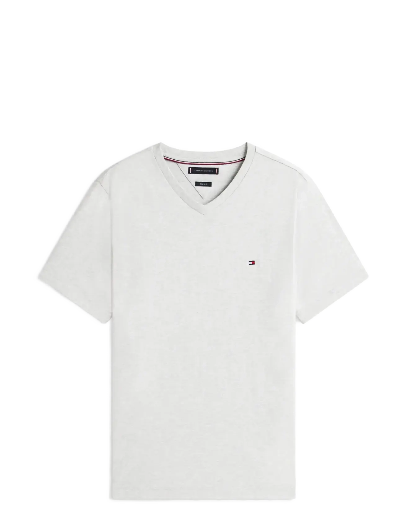 ESSENTIAL V-NECK TEE - LIGHT GREY HEATHER