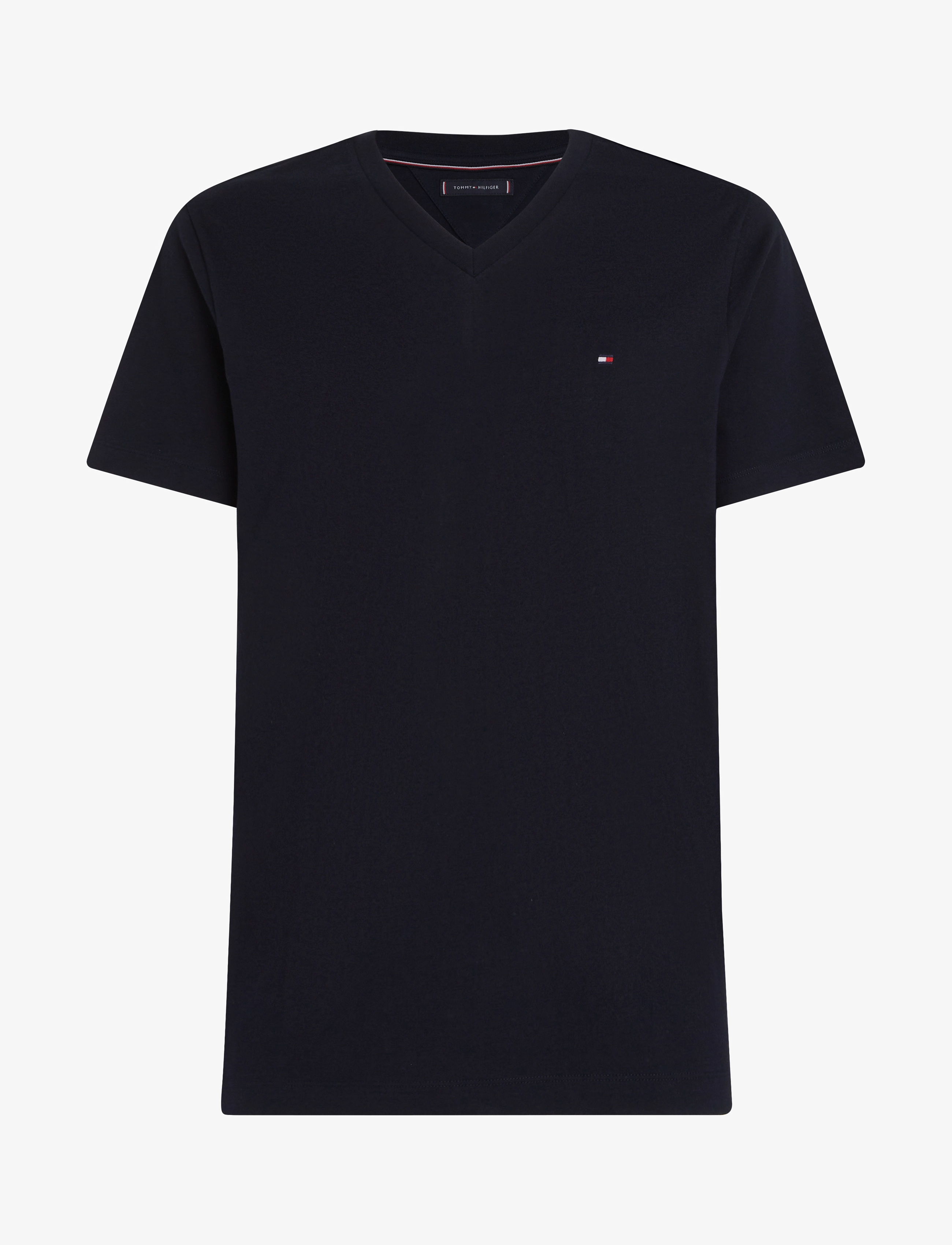 Tommy Hilfiger ESSENTIAL V-NECK TEE - Basic T-Shirts - NAVY BLUE / navy