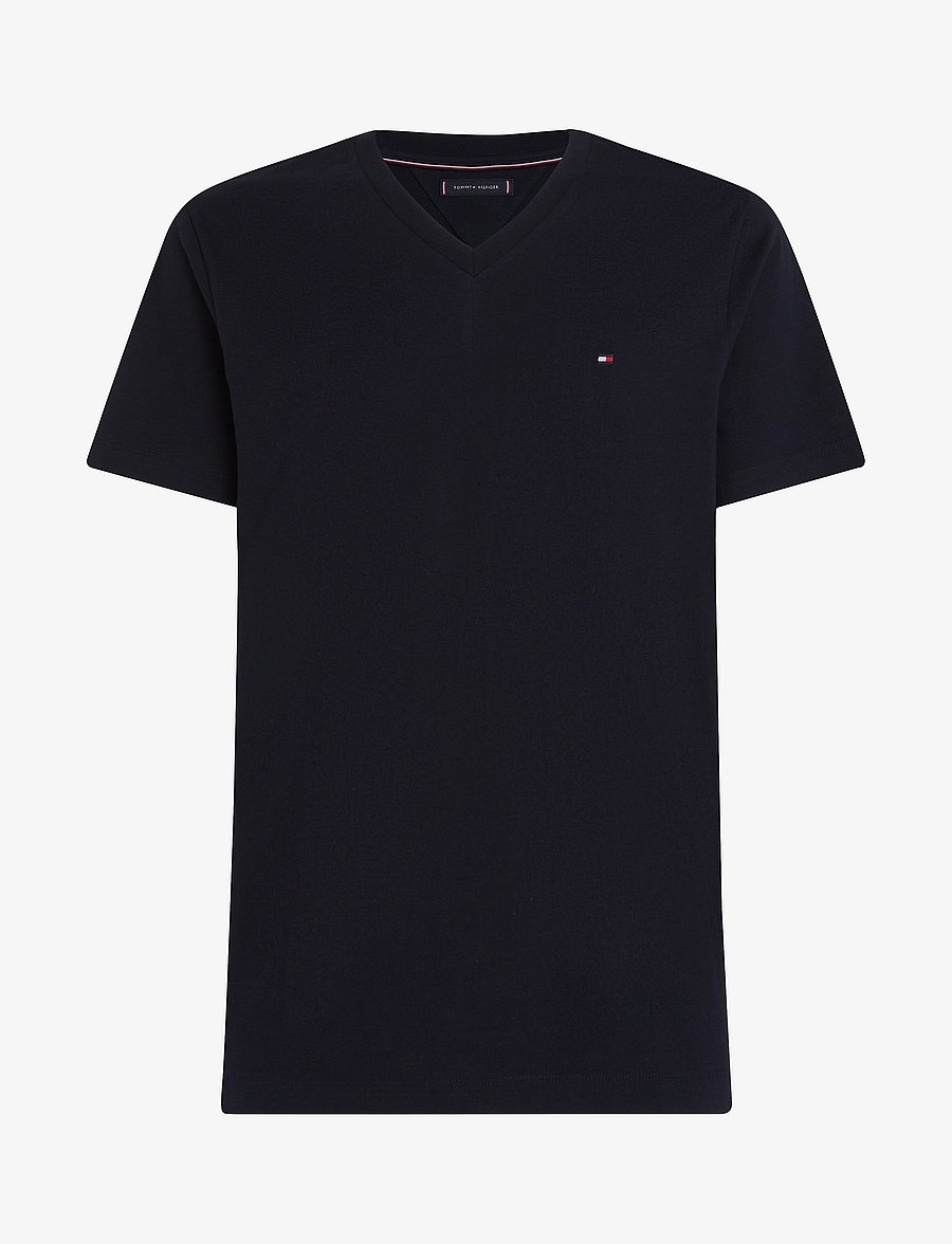 Tommy Hilfiger - ESSENTIAL V-NECK TEE - t-shirts mit v-ausschnitt - navy blue - 1