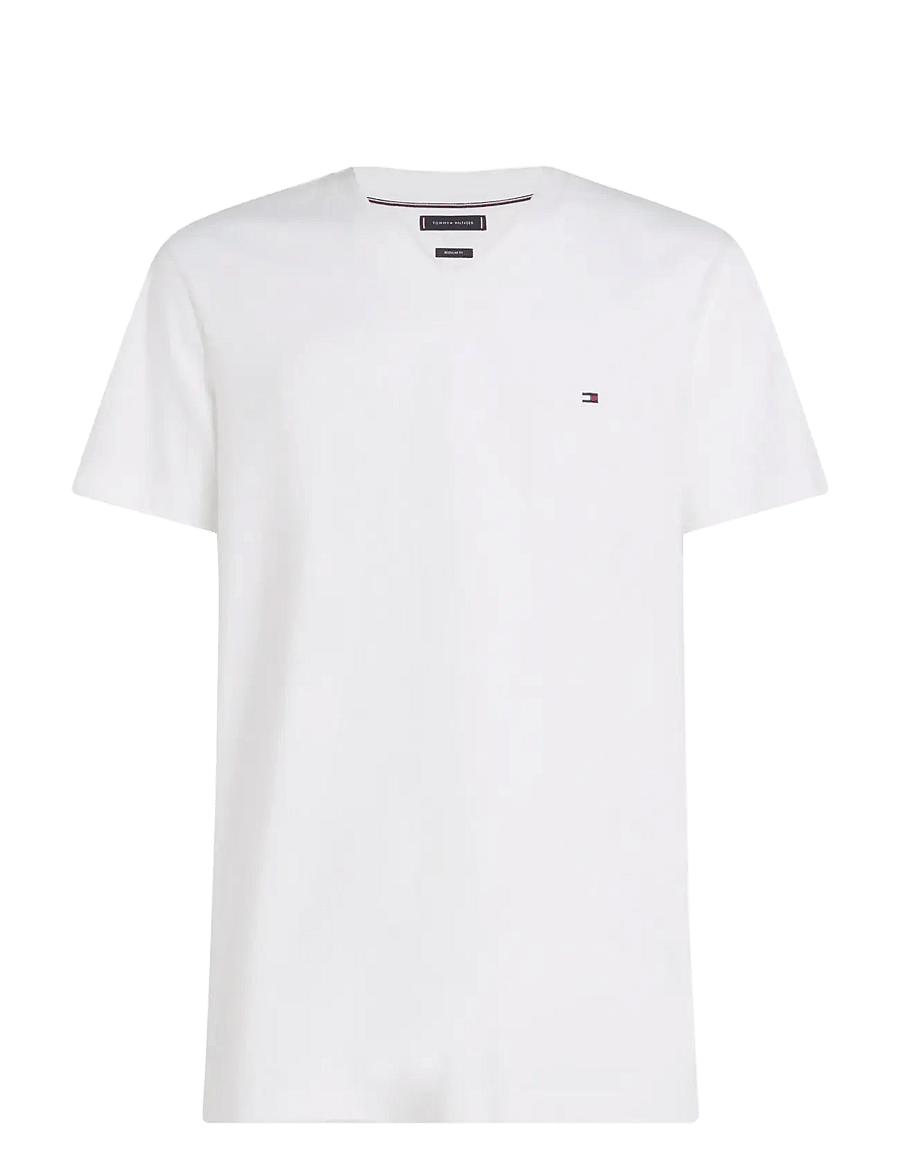 Tommy Hilfiger - ESSENTIAL V-NECK TEE - v-neck t-shirts - white - 1
