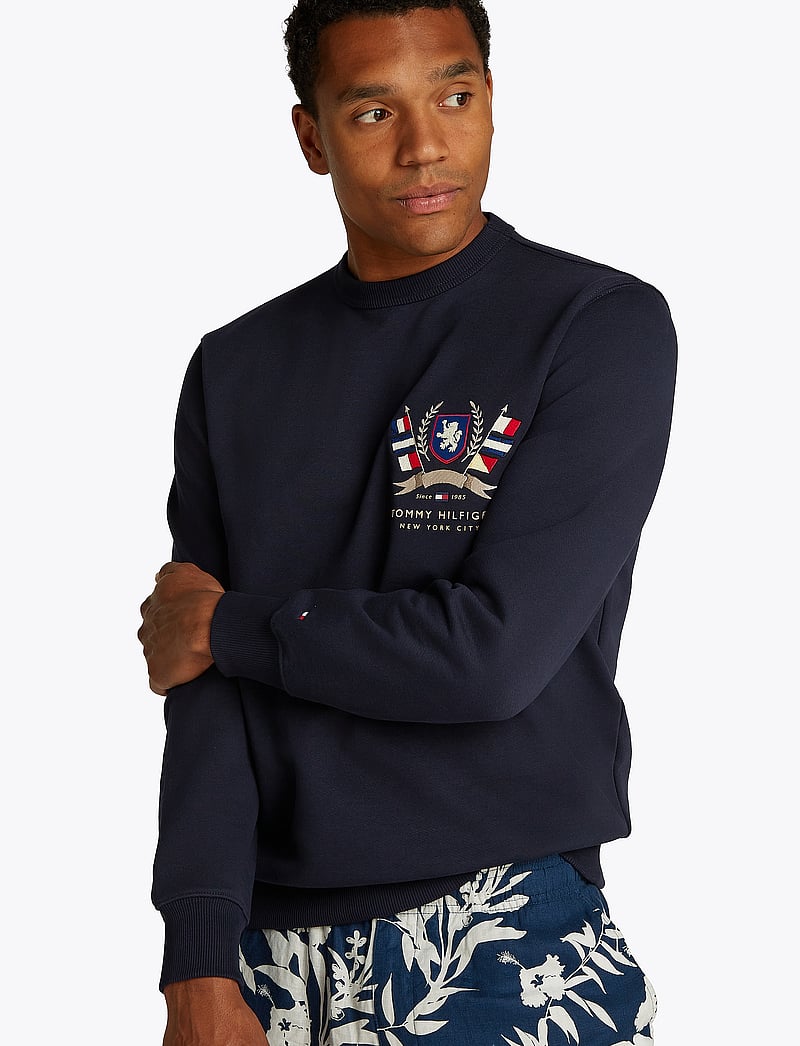 Tommy Hilfiger - HILFIGER COLOR CREST SWEATSHIRT - shoppa efter tillfälle - desert sky - 4