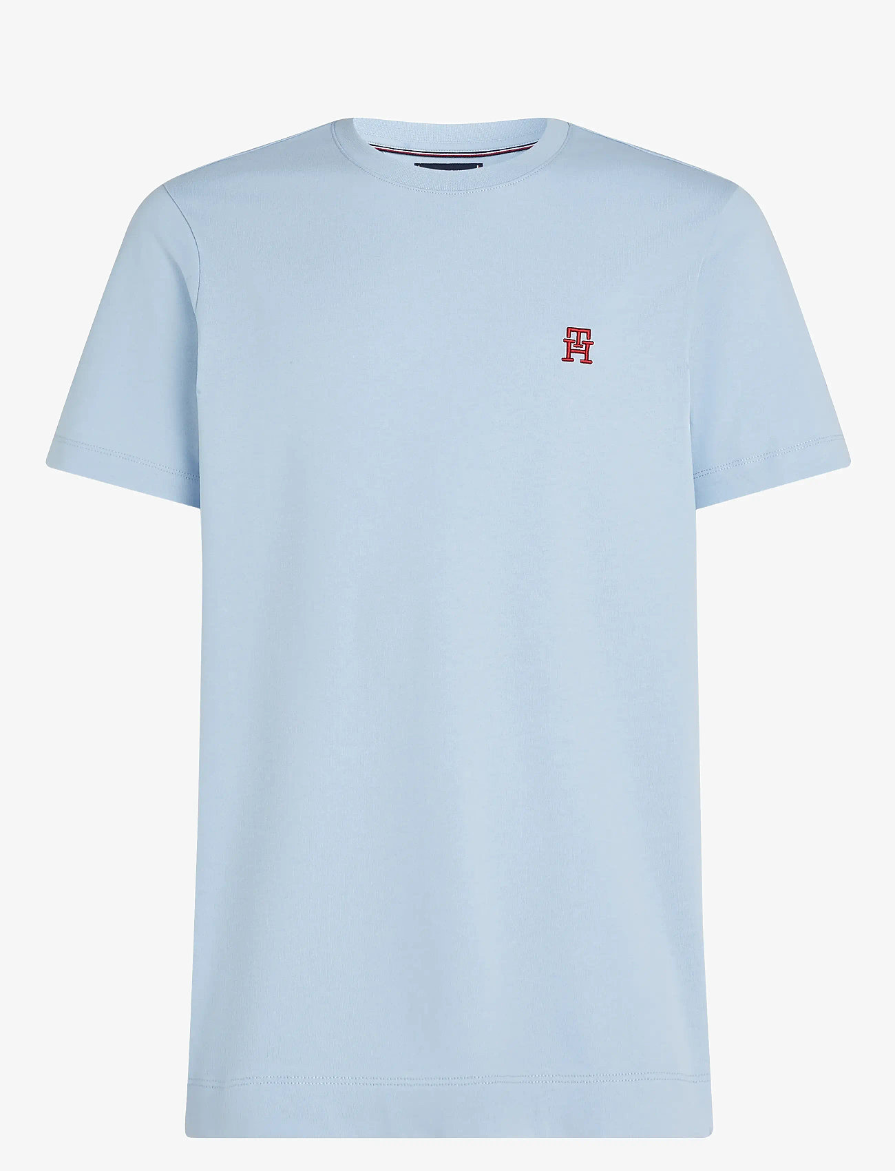 Tommy Hilfiger - MONOGRAM IMD TEE - herbstliche kleidung - breezy blue - 0
