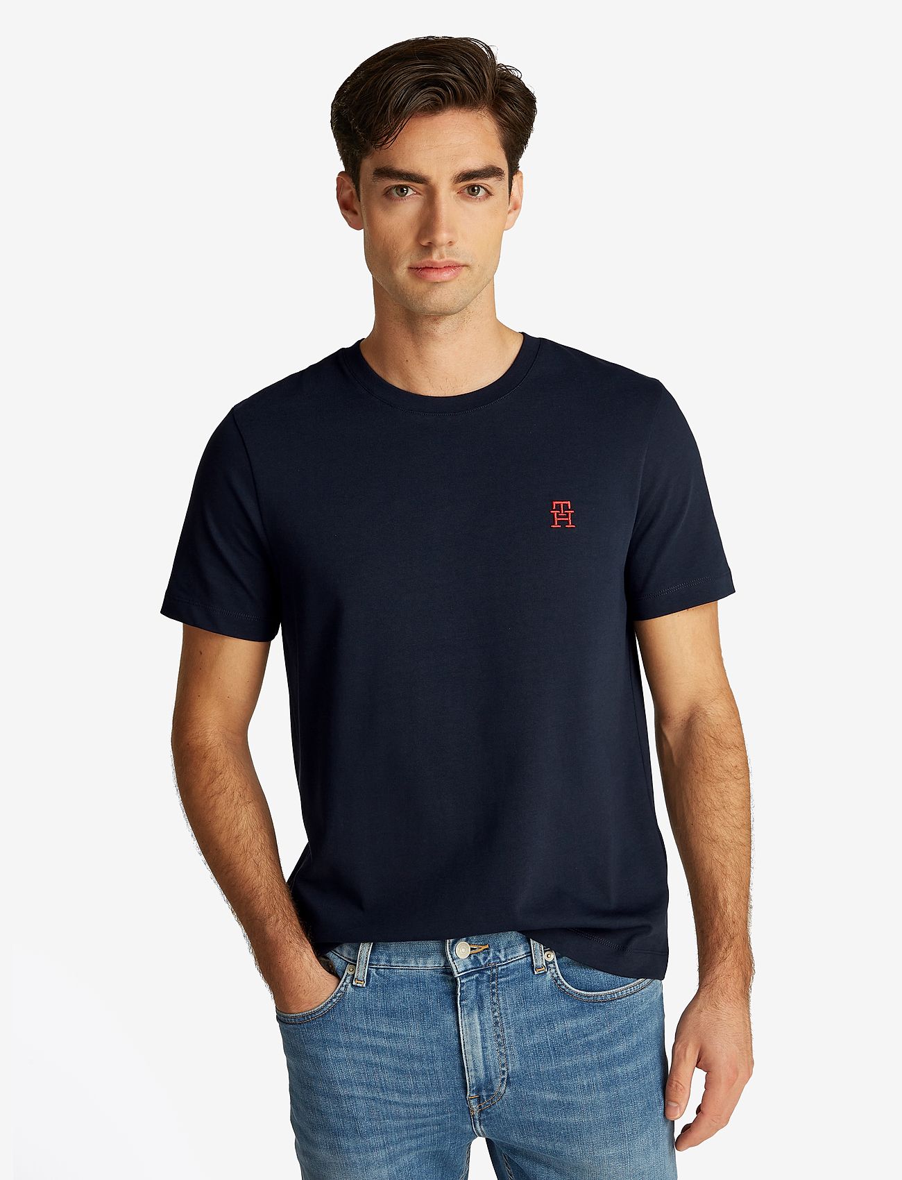 Tommy Hilfiger - MONOGRAM IMD TEE - herbstliche kleidung - desert sky - 1