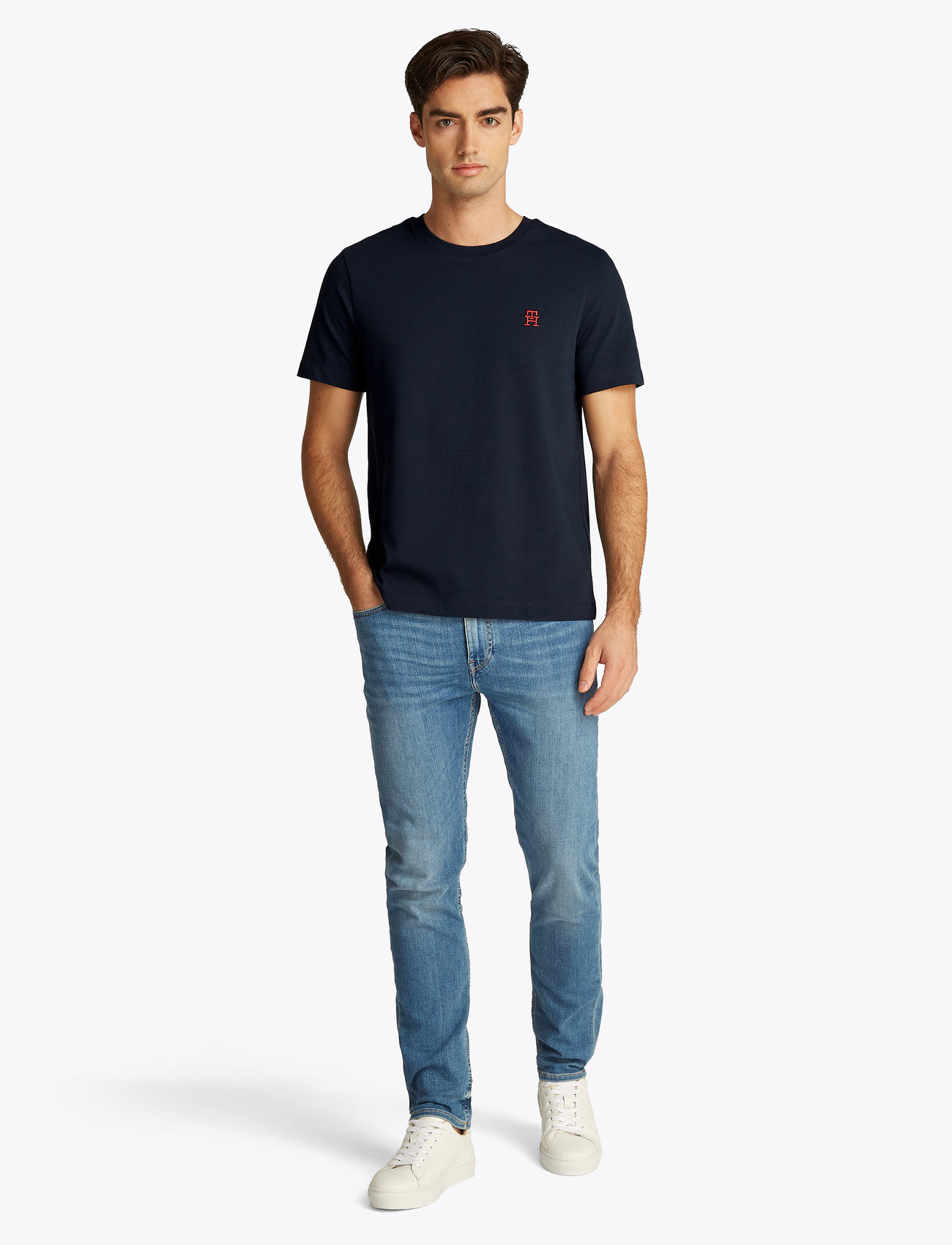 Tommy Hilfiger - MONOGRAM IMD TEE - herbstliche kleidung - desert sky - 5
