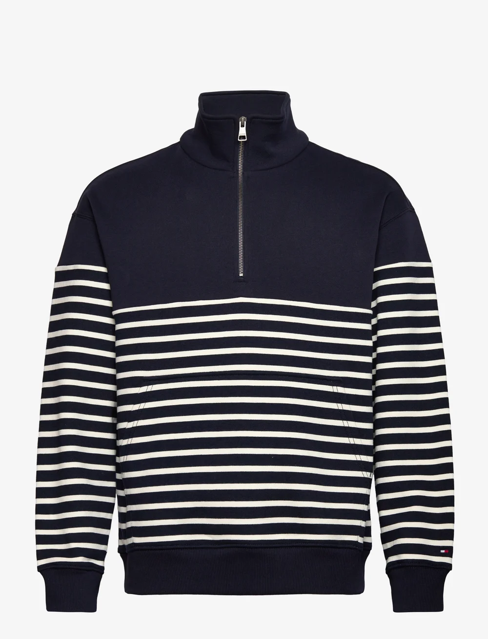 Tommy Hilfiger - PLACED STRIPE 1/4 ZIP - shop efter anledning - desert sky/ ivory petal - 1
