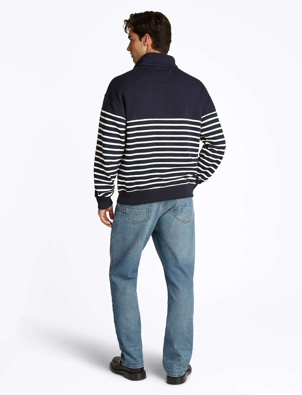 Tommy Hilfiger - PLACED STRIPE 1/4 ZIP - shop efter anledning - desert sky/ ivory petal - 3
