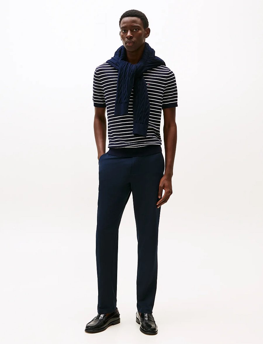 Tommy Hilfiger - DENTON KNIT TECH CHINO - chinos - desert sky - 0
