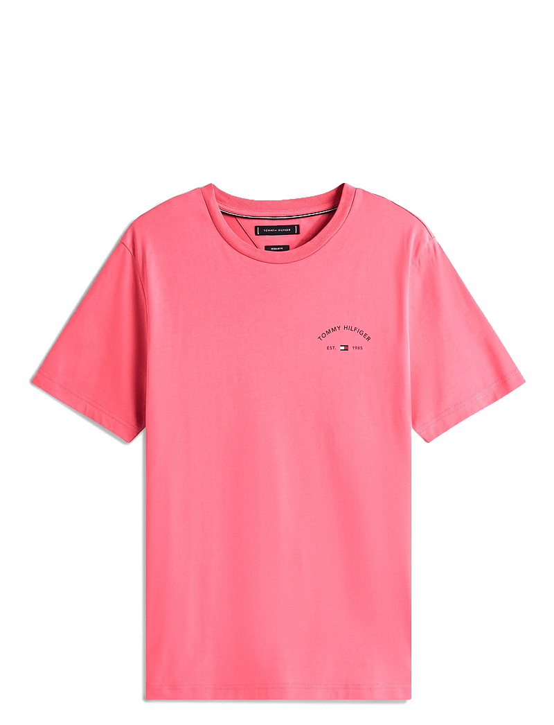 Tommy Hilfiger - HILFIGER HOTEL TEE - short-sleeved t-shirts - vintage rosy - 1