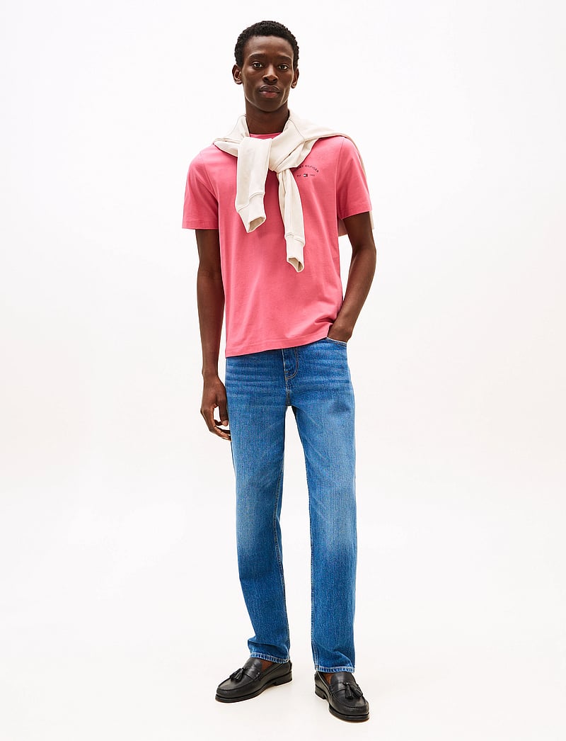 Tommy Hilfiger - HILFIGER HOTEL TEE - short-sleeved t-shirts - vintage rosy - 2