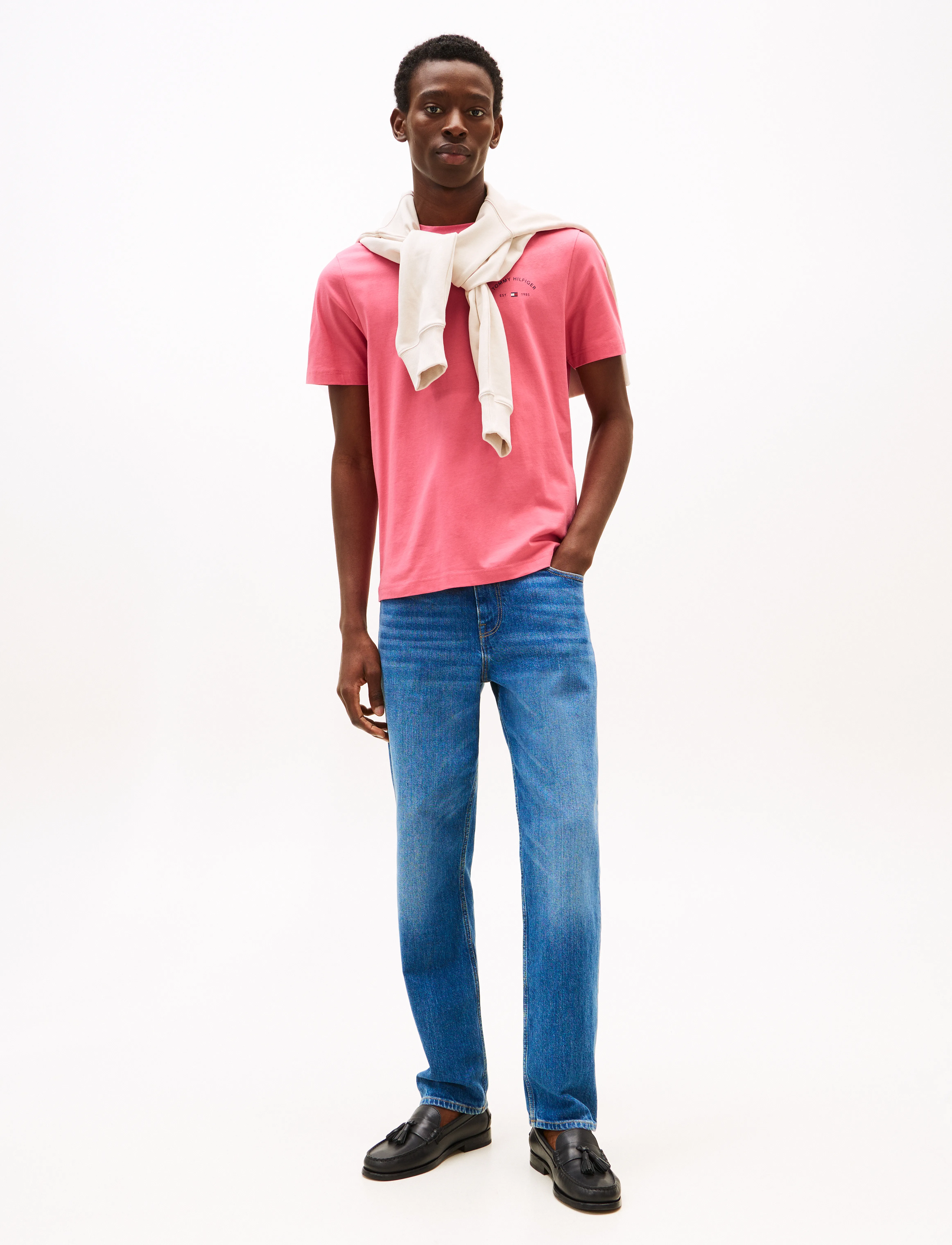 Tommy Hilfiger - HILFIGER HOTEL TEE - kortærmede t-shirts - vintage rosy - 2