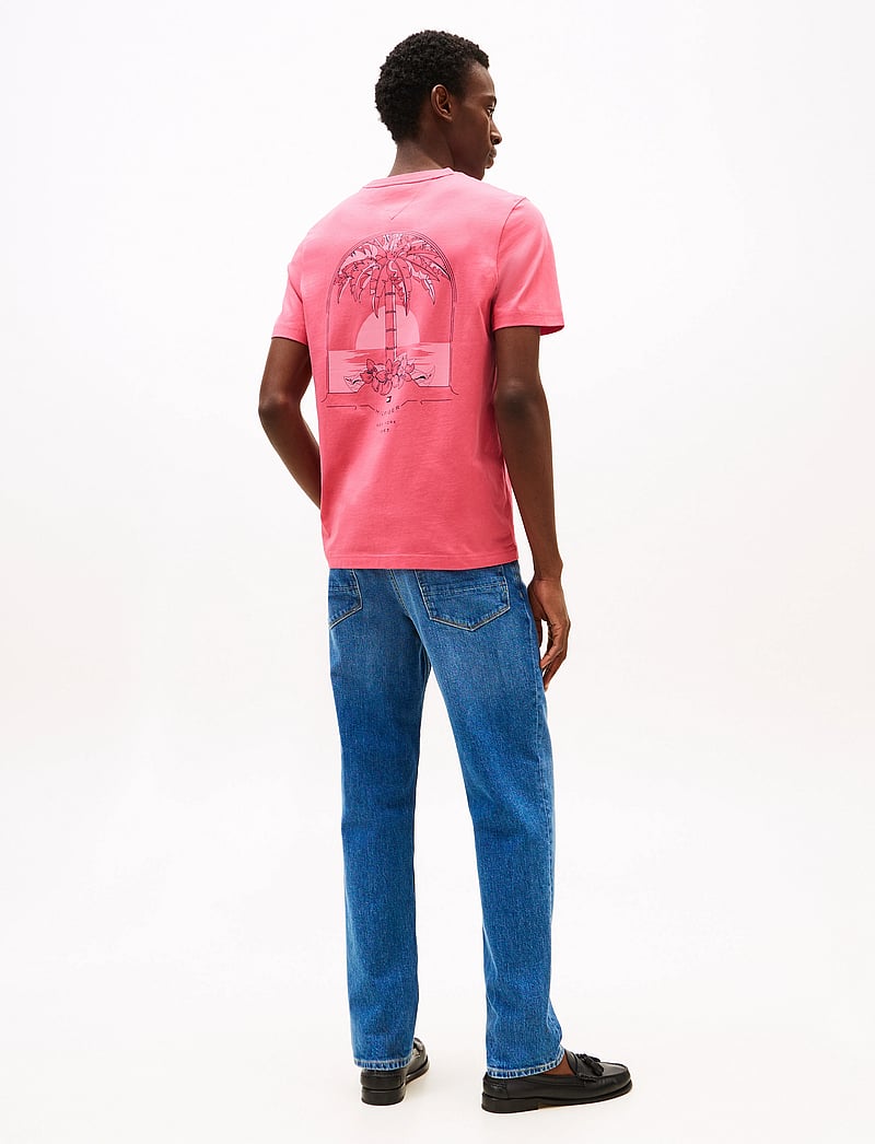 Tommy Hilfiger - HILFIGER HOTEL TEE - short-sleeved t-shirts - vintage rosy - 3