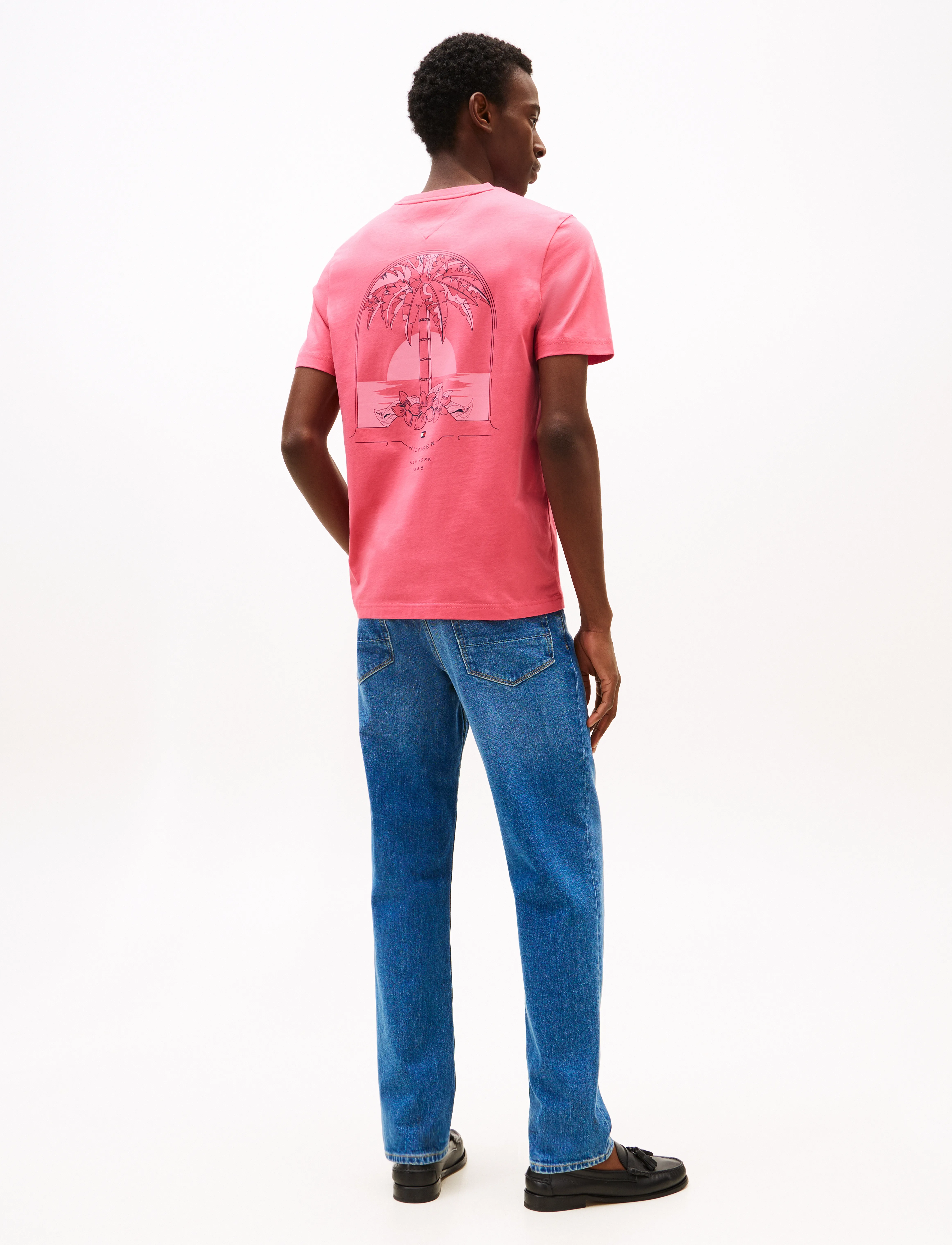 Tommy Hilfiger - HILFIGER HOTEL TEE - kortærmede t-shirts - vintage rosy - 3