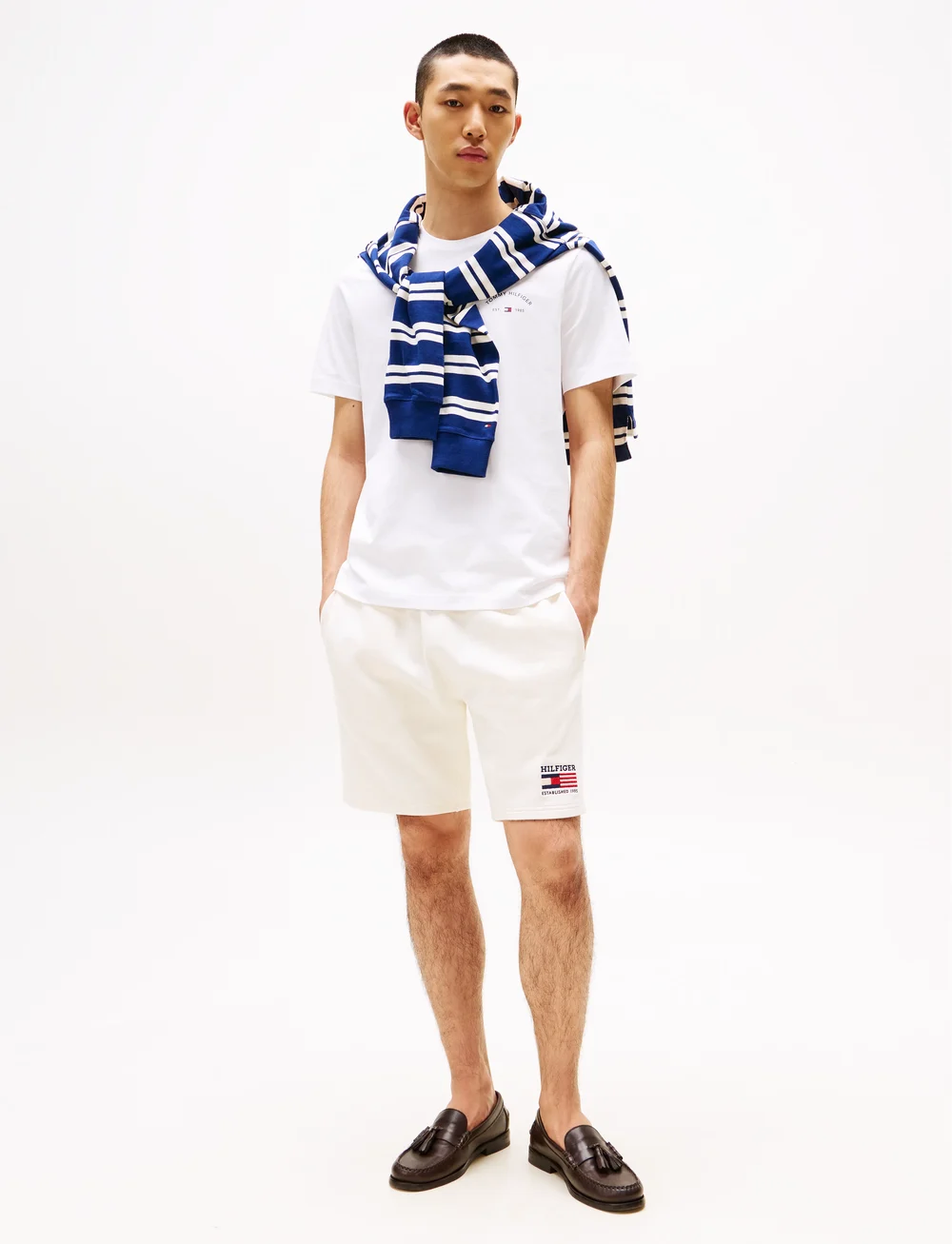 Tommy Hilfiger - HILFIGER HOTEL TEE - lühikeste varrukatega t-särgid - white - 2