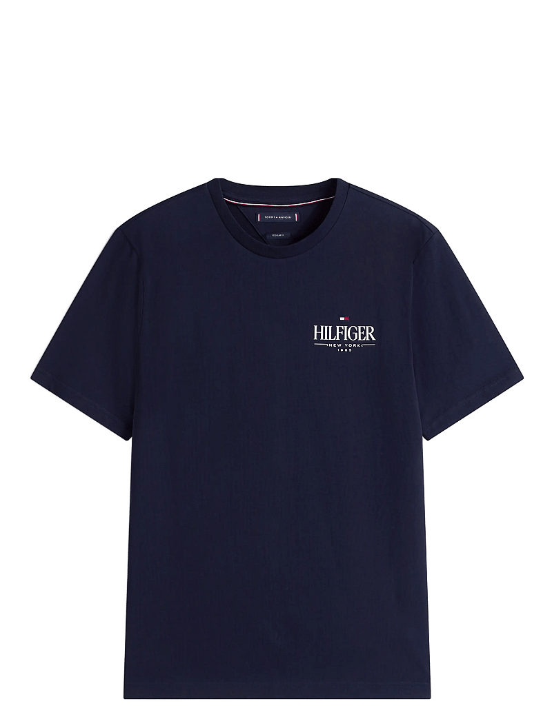 Tommy Hilfiger - HILFIGER STACK TEE - kortärmade t-shirts - desert sky - 1