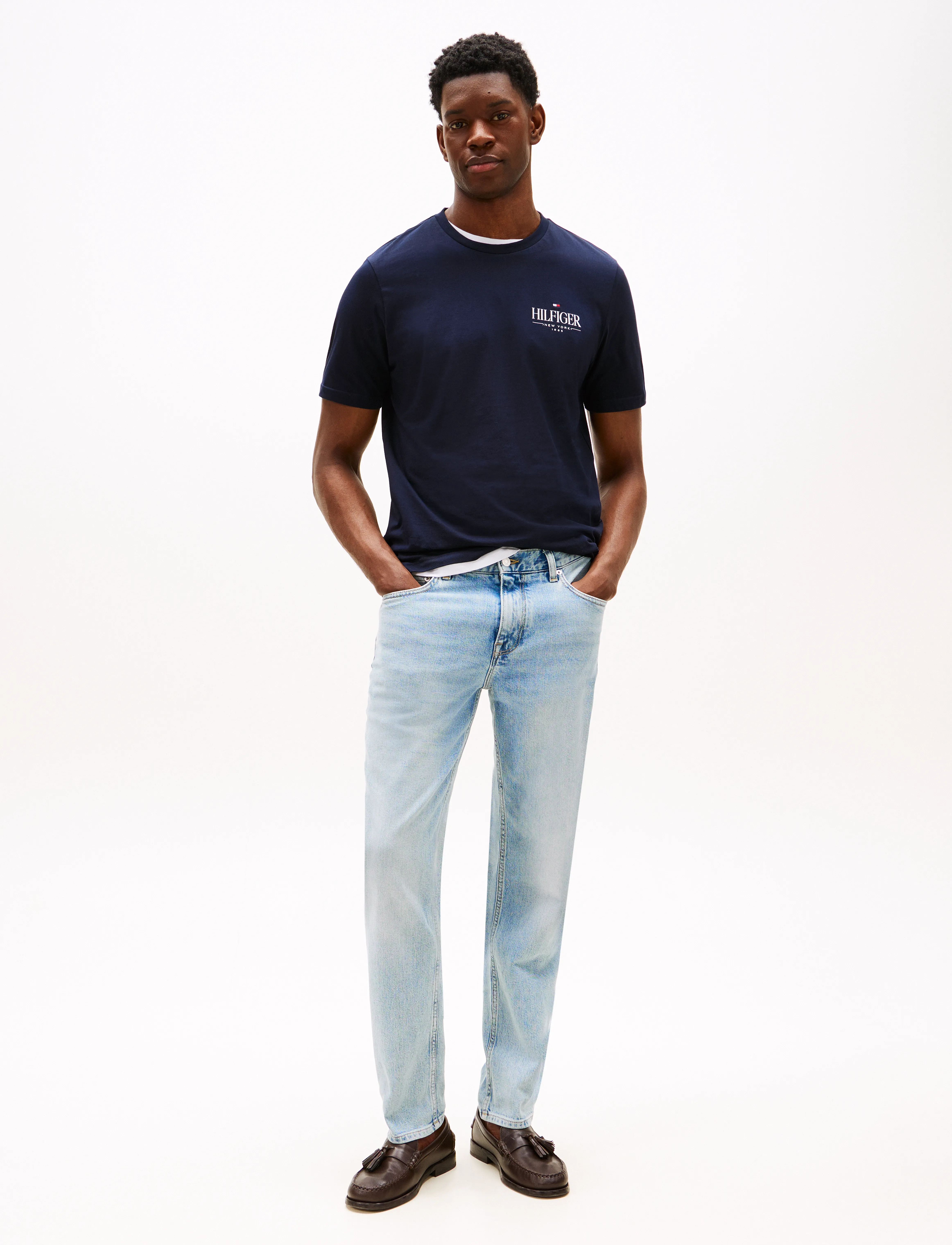 Tommy Hilfiger - HILFIGER STACK TEE - desert sky - 2