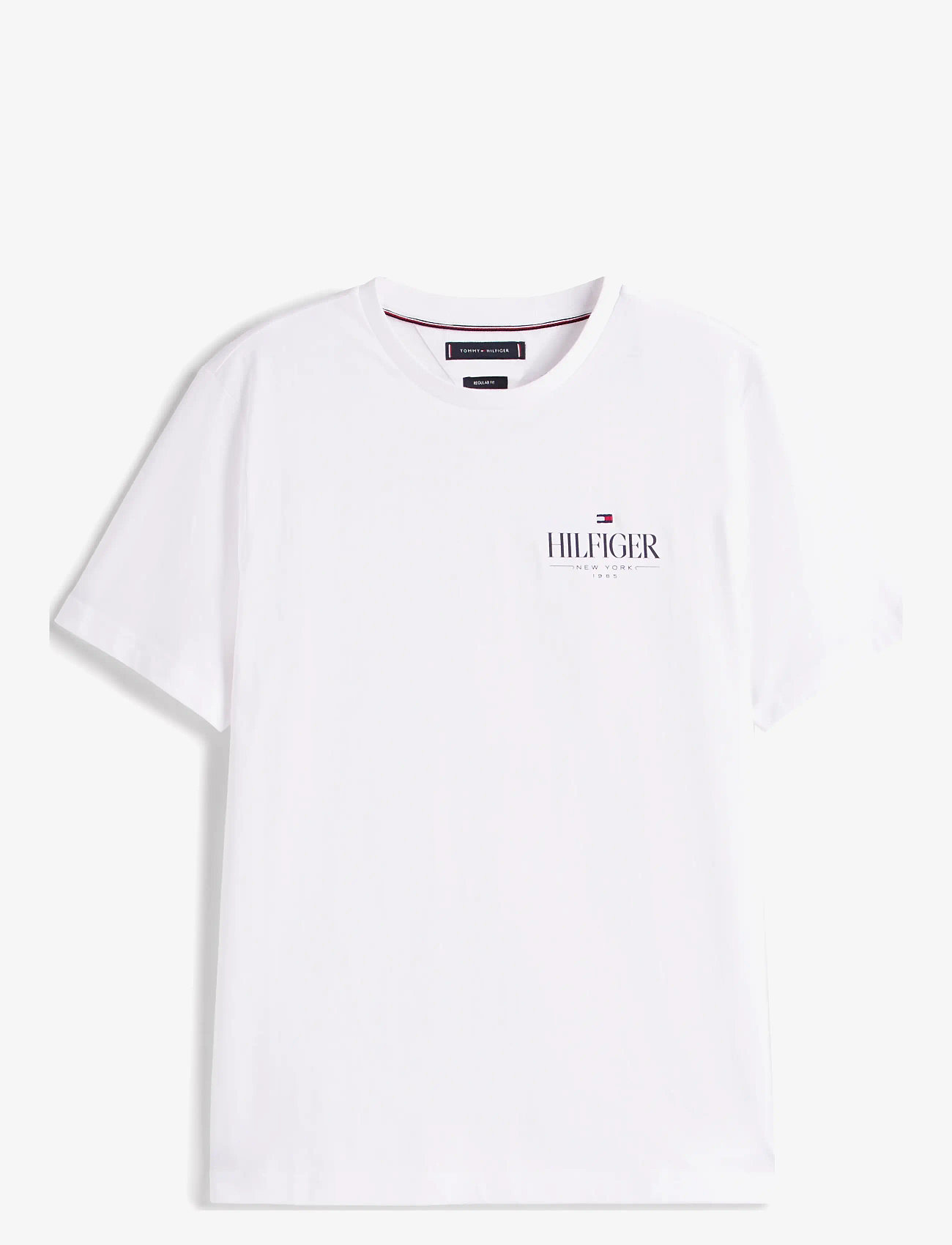 Tommy Hilfiger - HILFIGER STACK TEE - kortærmede t-shirts - white - 1