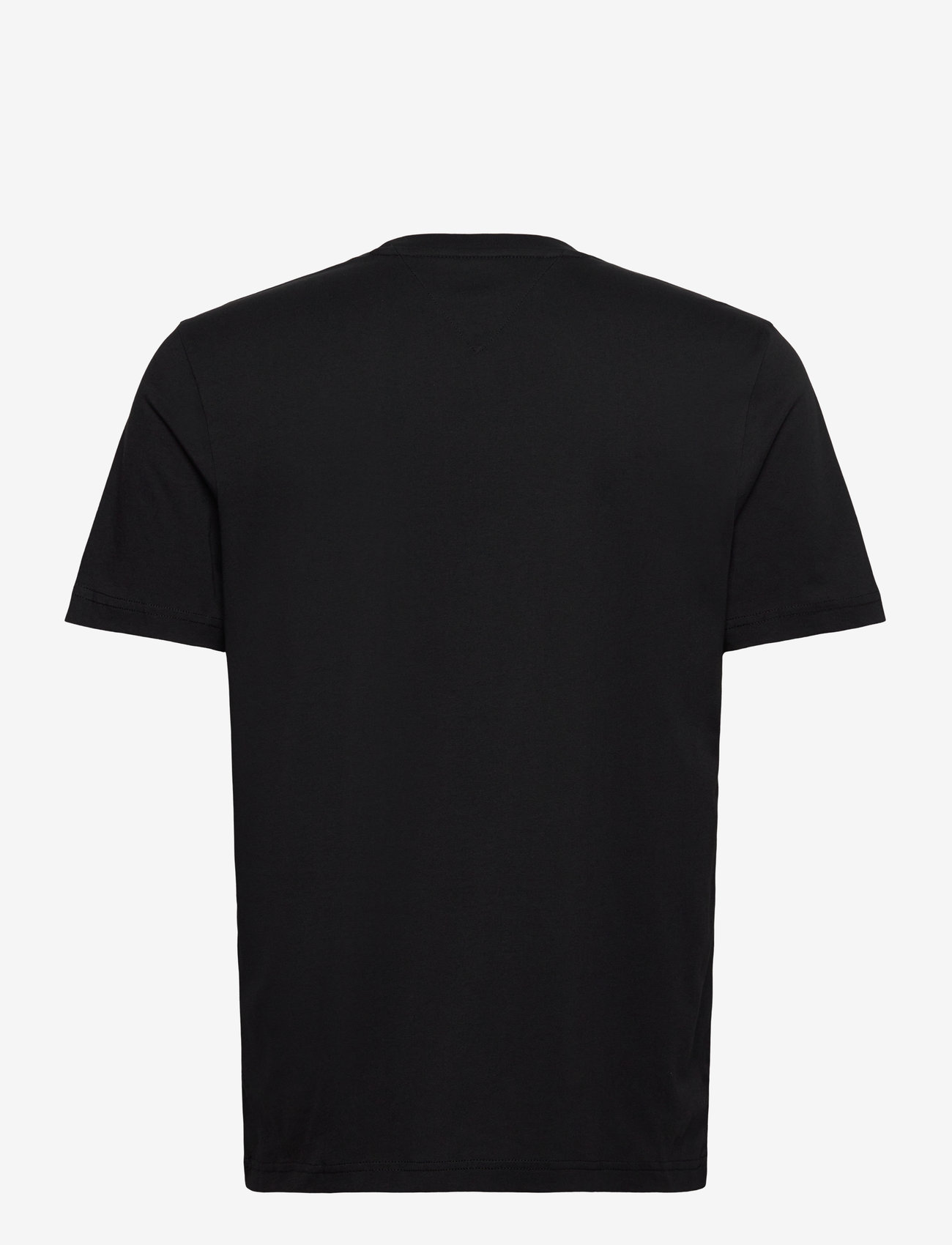 Tommy Hilfiger - HILFIGER FLOCK TEE - kortärmade t-shirts - black - 2