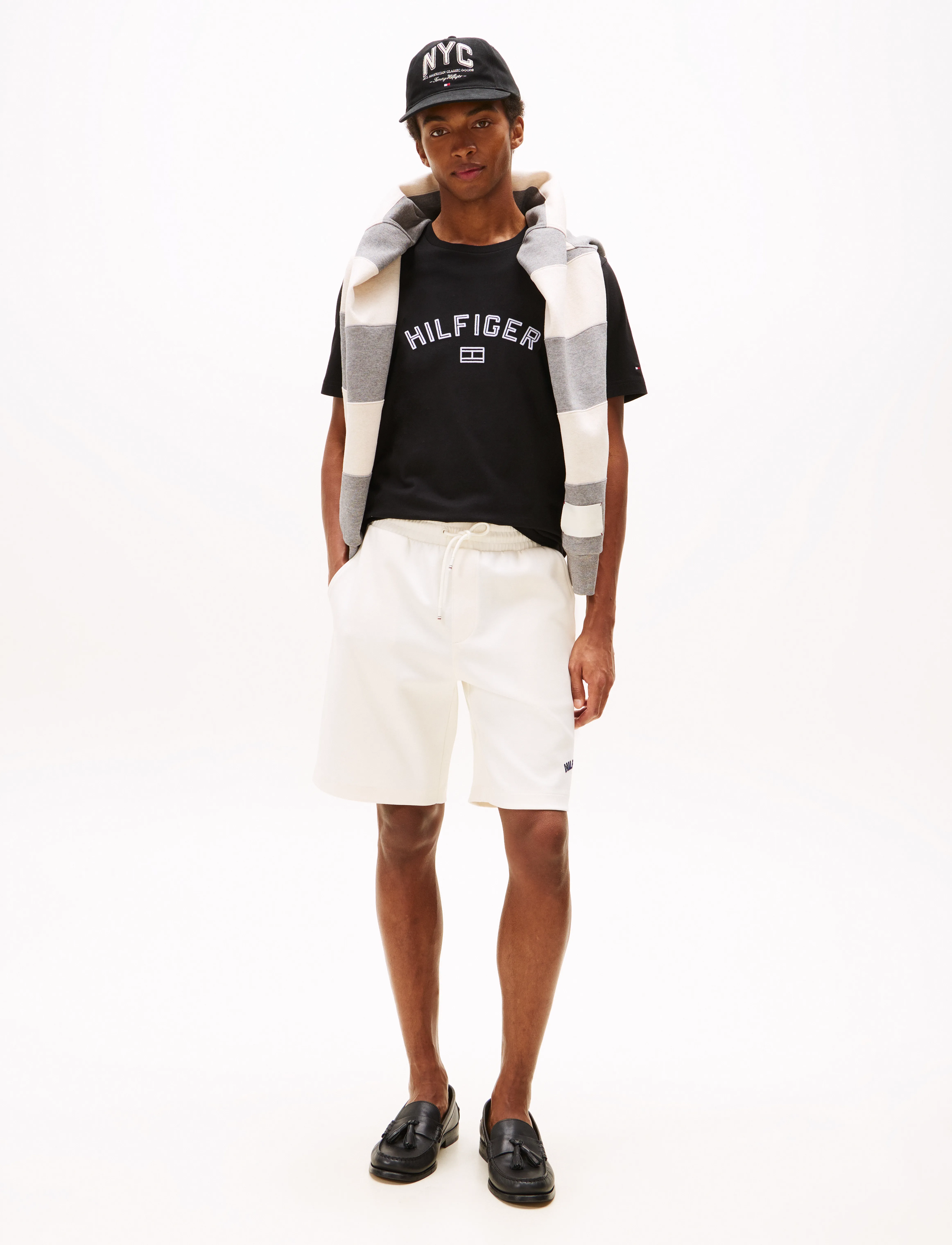 Tommy Hilfiger - HILFIGER FLOCK TEE - gimtadienio dovanos - black - 3