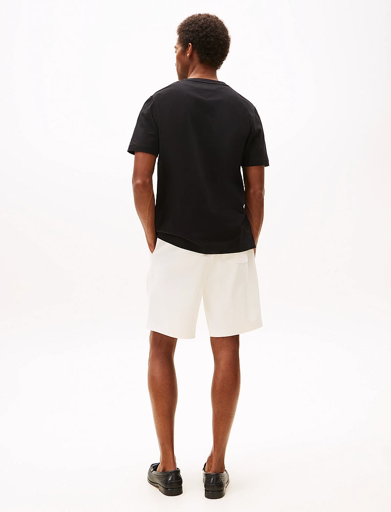 Tommy Hilfiger - HILFIGER FLOCK TEE - kurzärmelig - black - 4