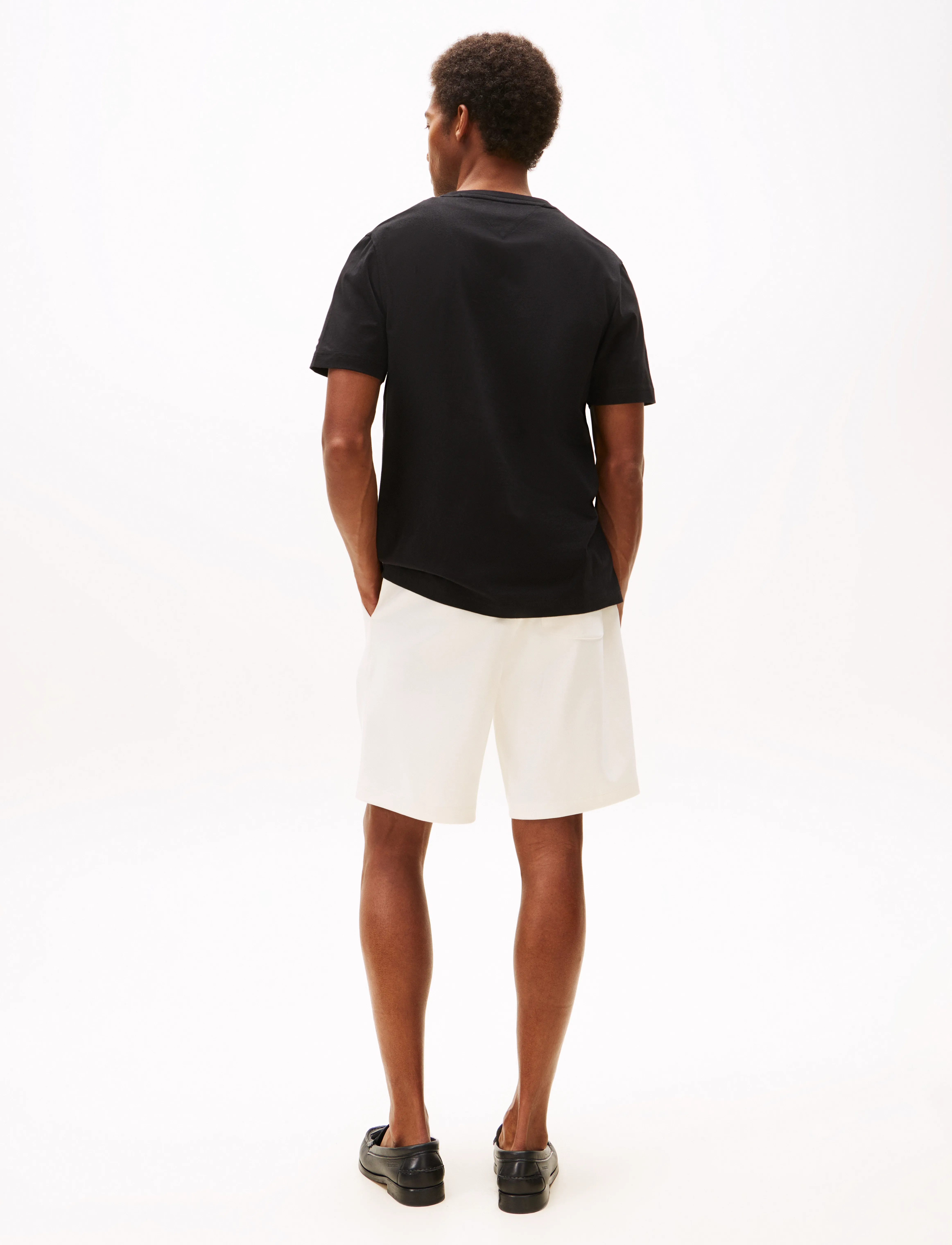 Tommy Hilfiger - HILFIGER FLOCK TEE - gimtadienio dovanos - black - 4