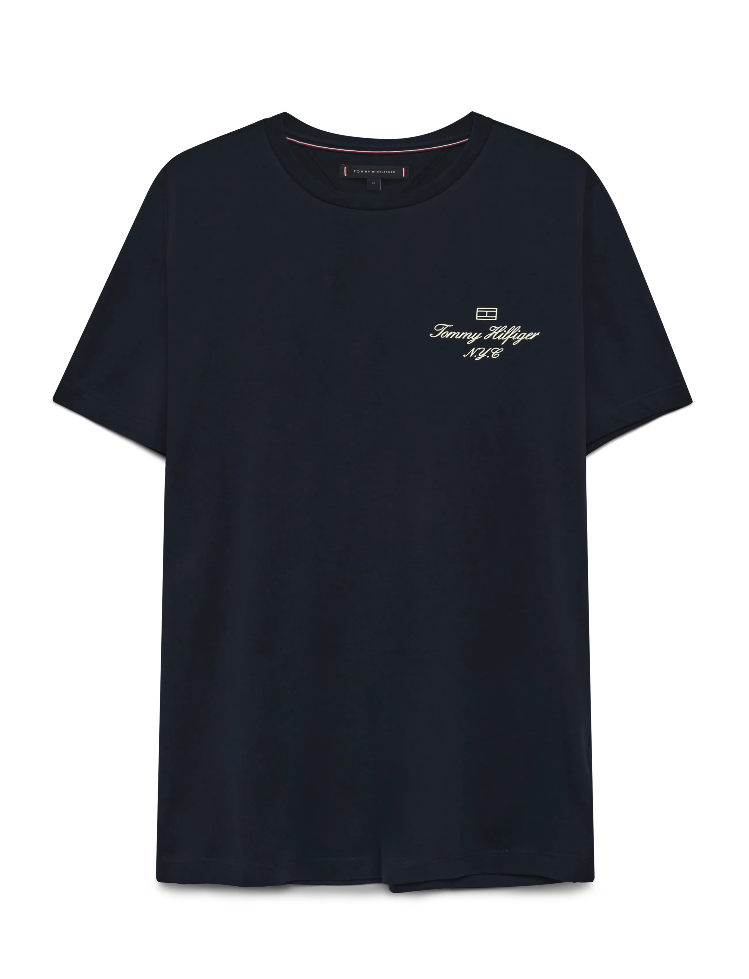 Tommy Hilfiger - OUTLINE FLAG SCRIPT TEE - laveste priser - desert sky - 1