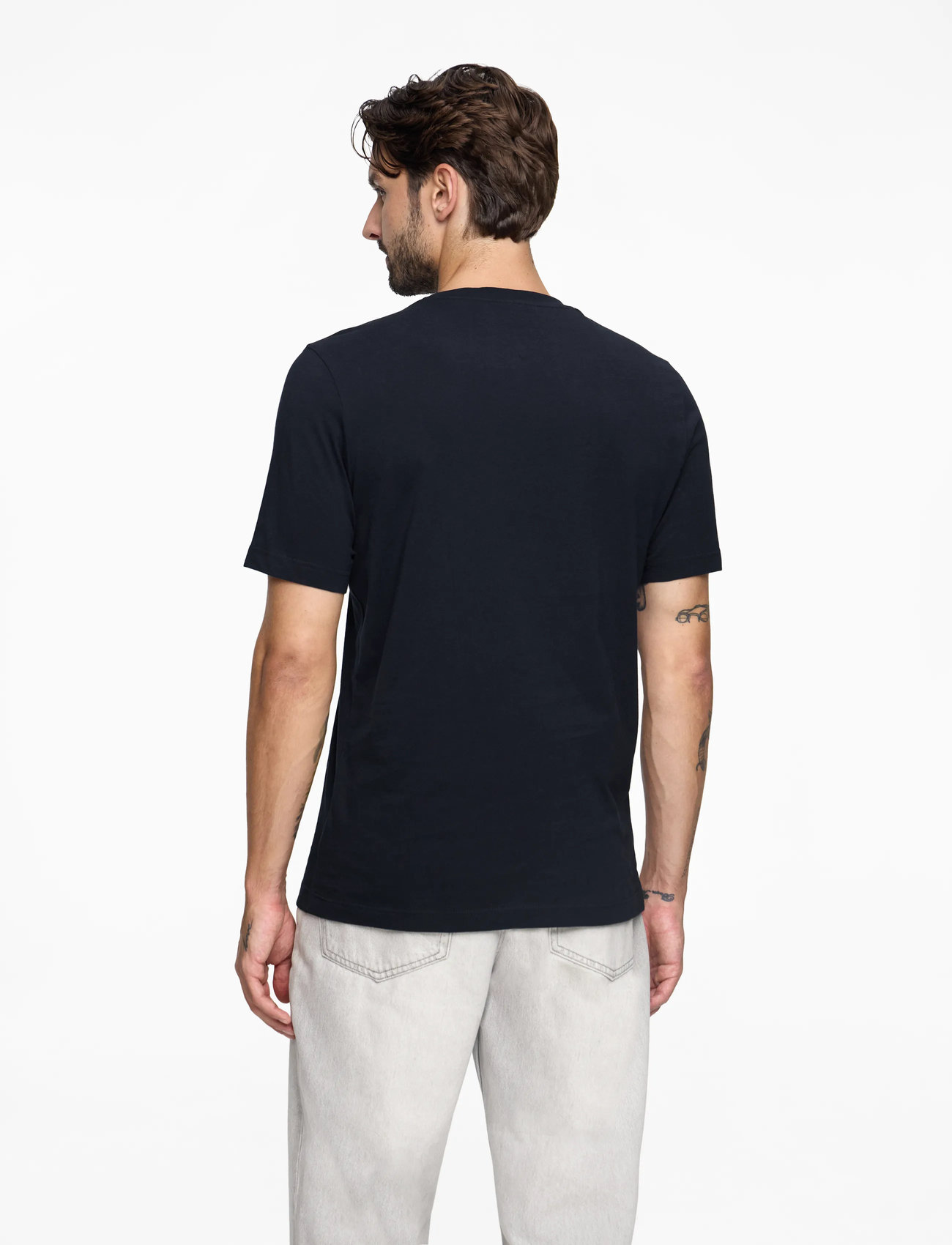 Tommy Hilfiger - OUTLINE FLAG SCRIPT TEE - sügisesed riided - desert sky - 3