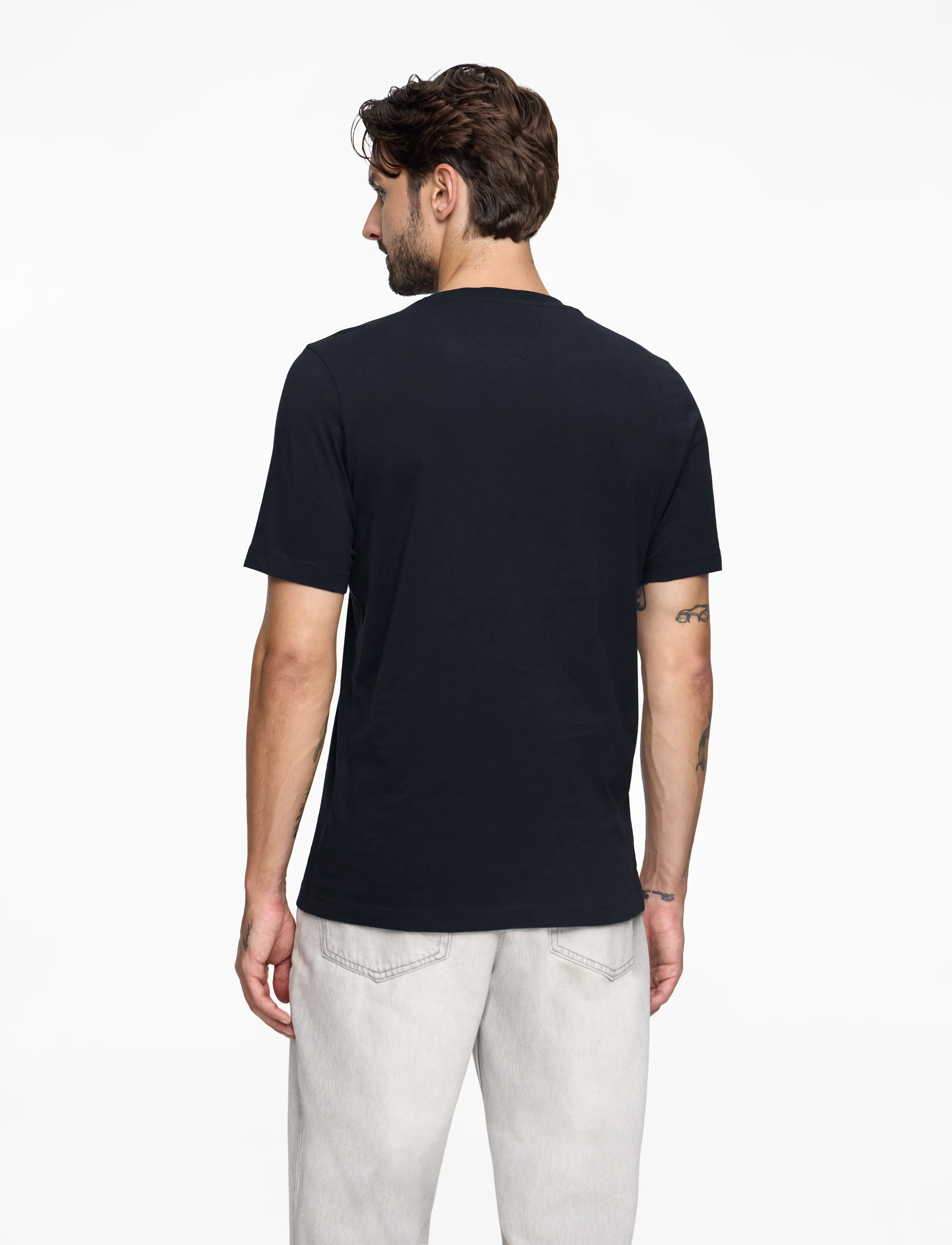 Tommy Hilfiger - OUTLINE FLAG SCRIPT TEE - laveste priser - desert sky - 4