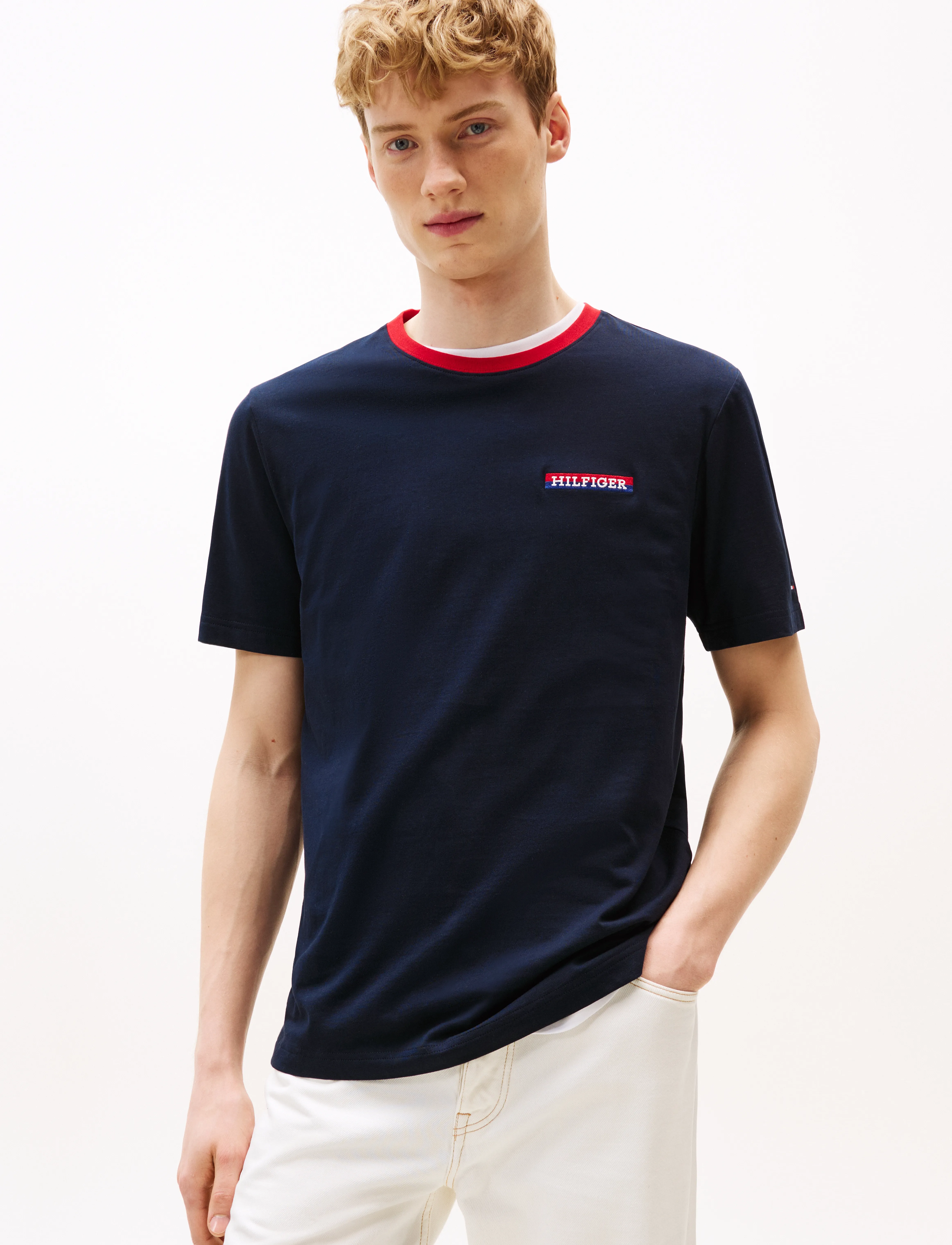 Tommy Hilfiger AMERICANA GRAPHIC TEE - Deals - DESERT SKY / navy