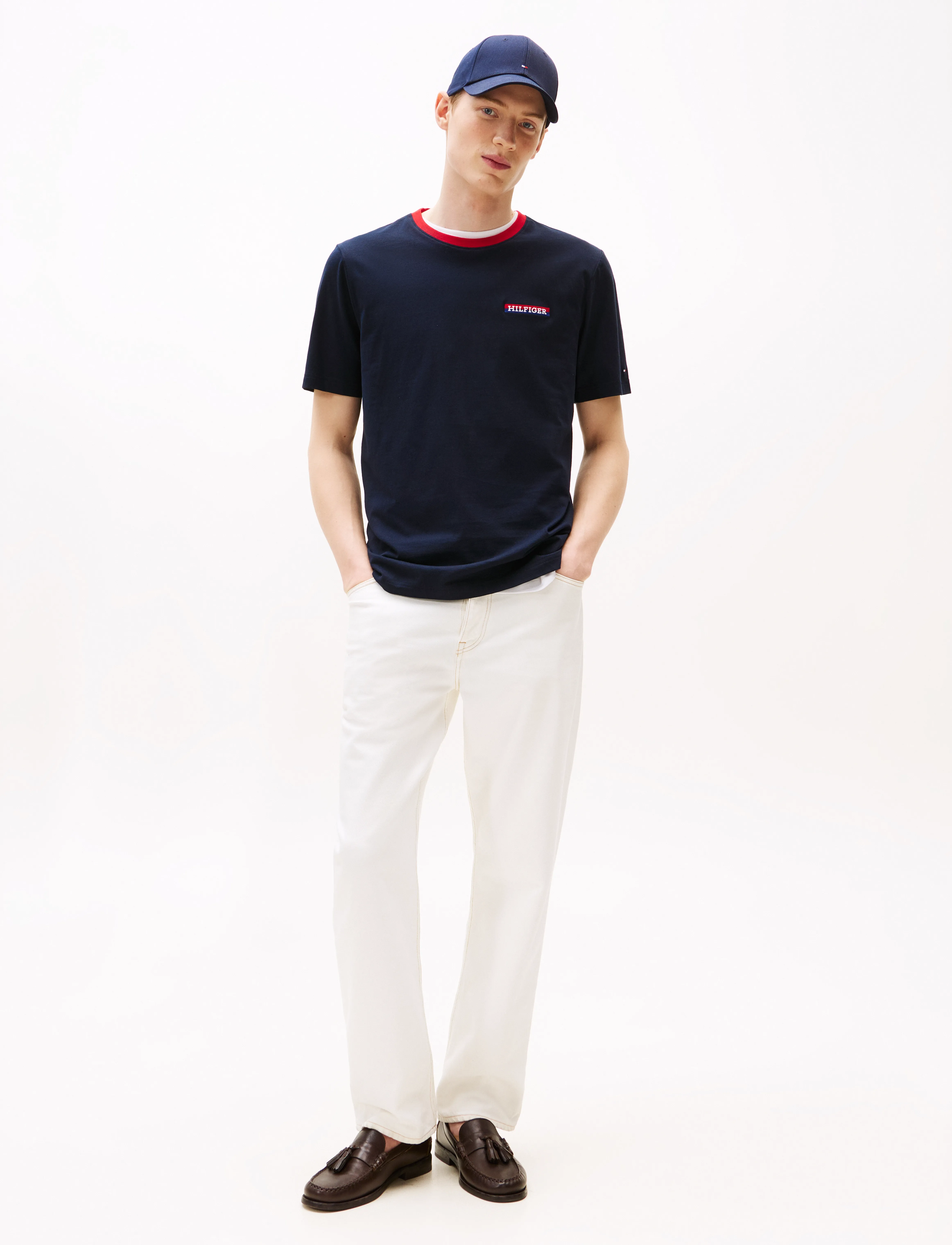 Tommy Hilfiger - AMERICANA GRAPHIC TEE - kortærmede t-shirts - desert sky - 2