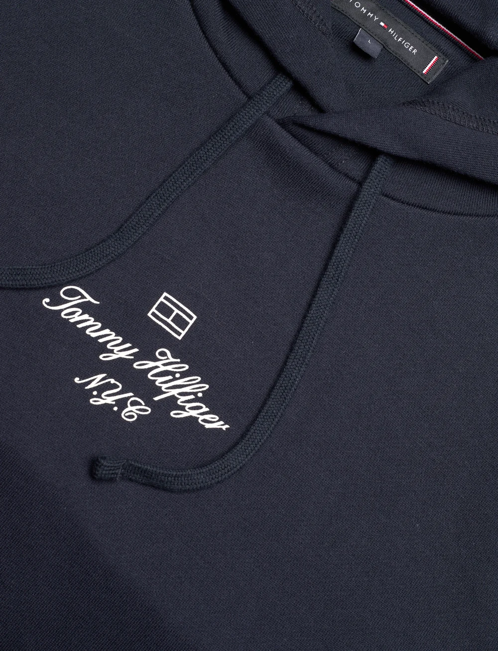 Tommy Hilfiger - OUTLINE FLAG SCRIPT HOODIE - džemperi ar kapuci - desert sky - 5