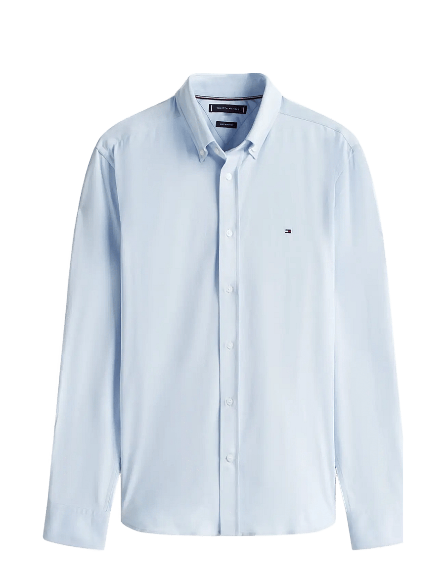 Tommy Hilfiger - PERFORMANCE KNIT SOLID LS SHIRT - breezy blue - 1