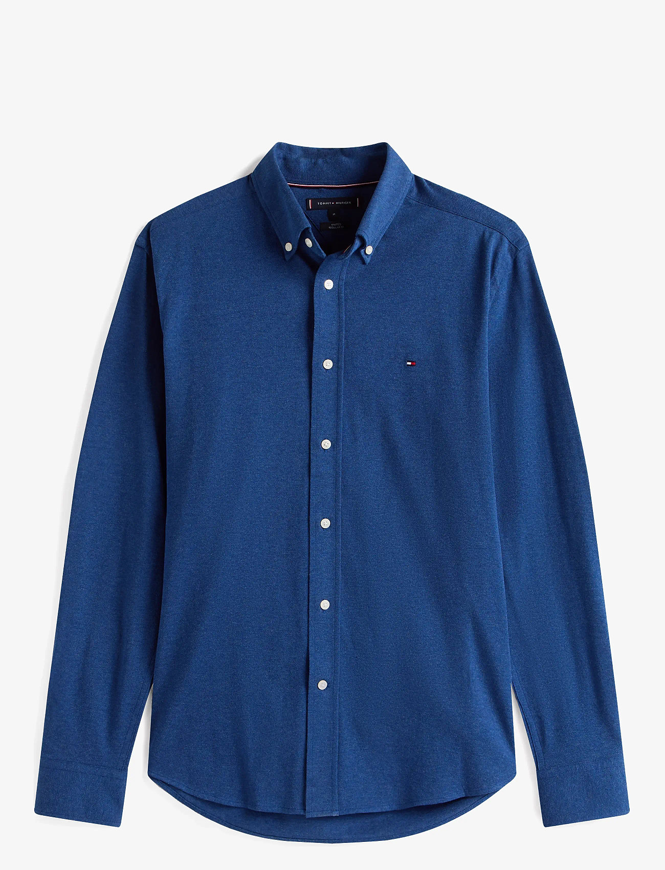 Tommy Hilfiger - 1985 KNITTED RF SHIRT - casual skjorter - indigo effect heather - 1