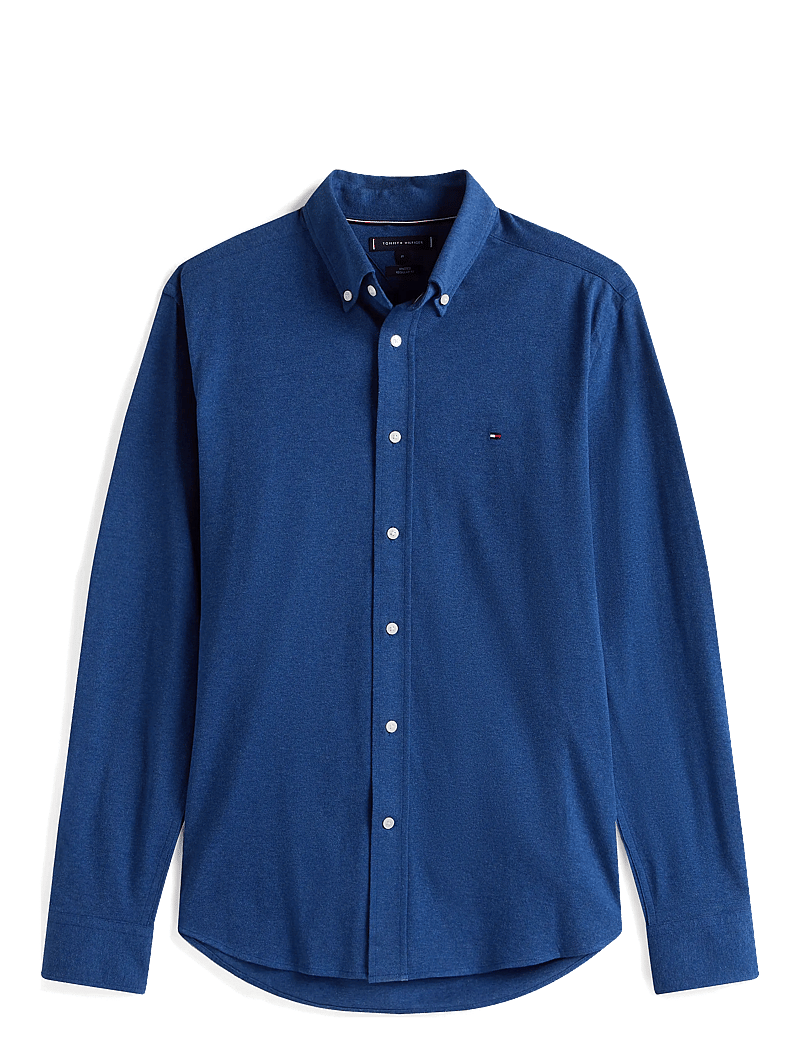 Tommy Hilfiger - 1985 KNITTED RF SHIRT - casual skjorter - indigo effect heather - 1