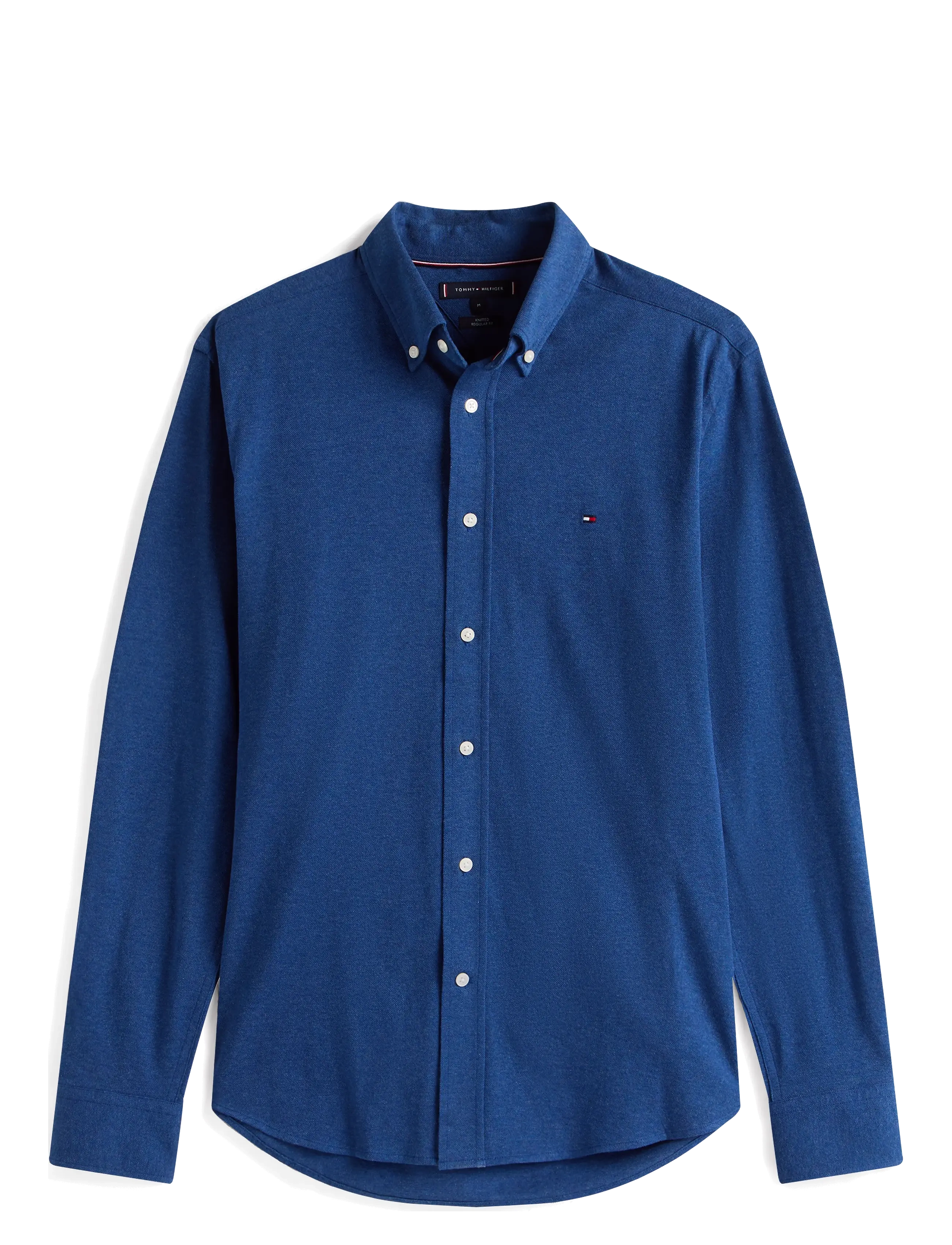 Tommy Hilfiger - 1985 KNITTED RF SHIRT - casual skjorter - indigo effect heather - 1