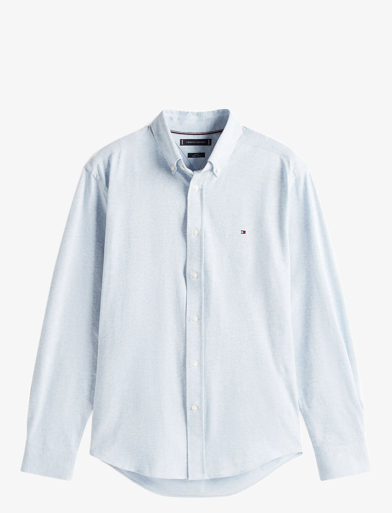 Tommy Hilfiger - 1985 KNITTED RF SHIRT - tavalised t-särgid - light blue heather - 1