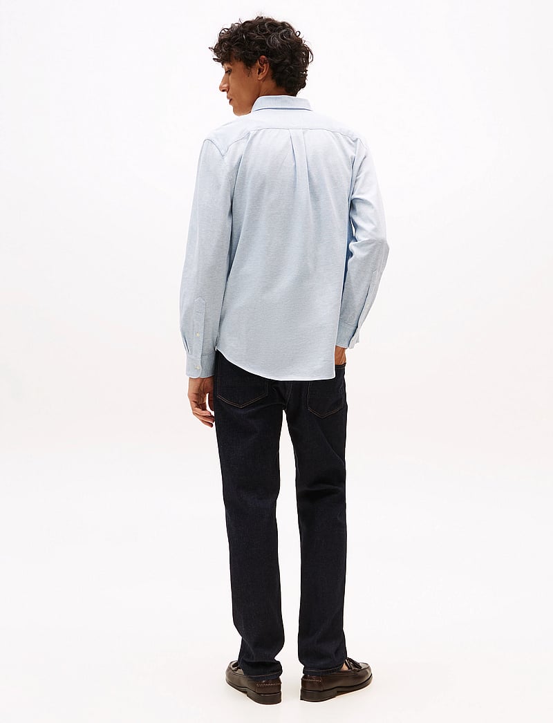 Tommy Hilfiger - 1985 KNITTED RF SHIRT - tavalised t-särgid - light blue heather - 3