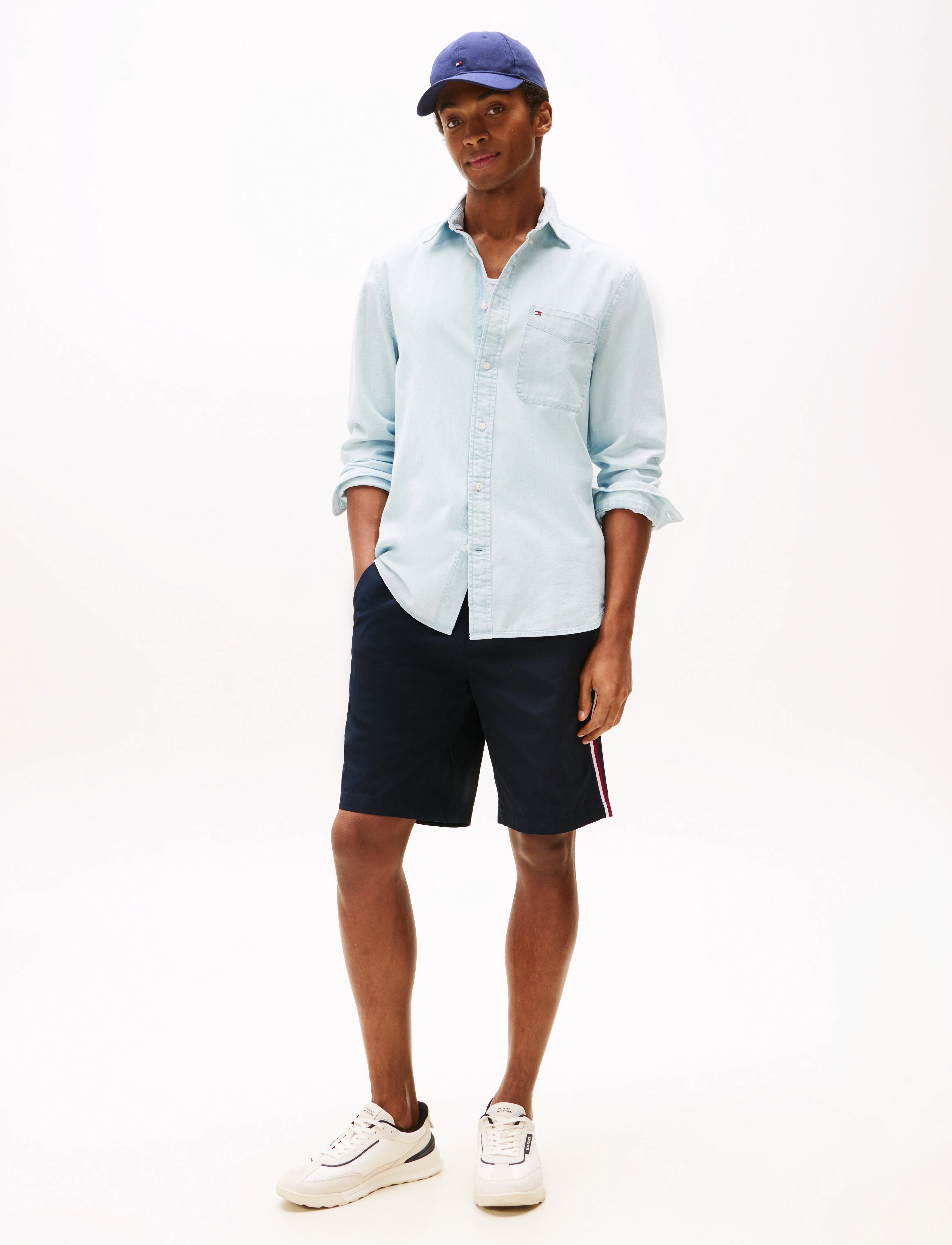 Tommy Hilfiger - CHAMBRAY POCKET RF SHIRT - casual skjorter - light blue chambray - 3