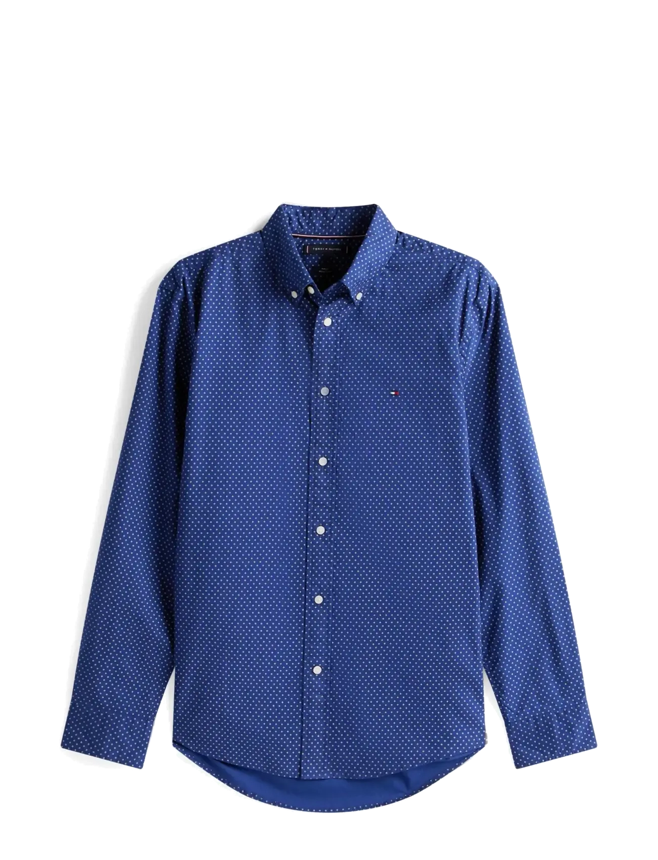Tommy Hilfiger FLEX POPLIN FAKE SOLID RF SHIRT - Kleidung - PREPPY NAVY   NEWSPRINT / blue