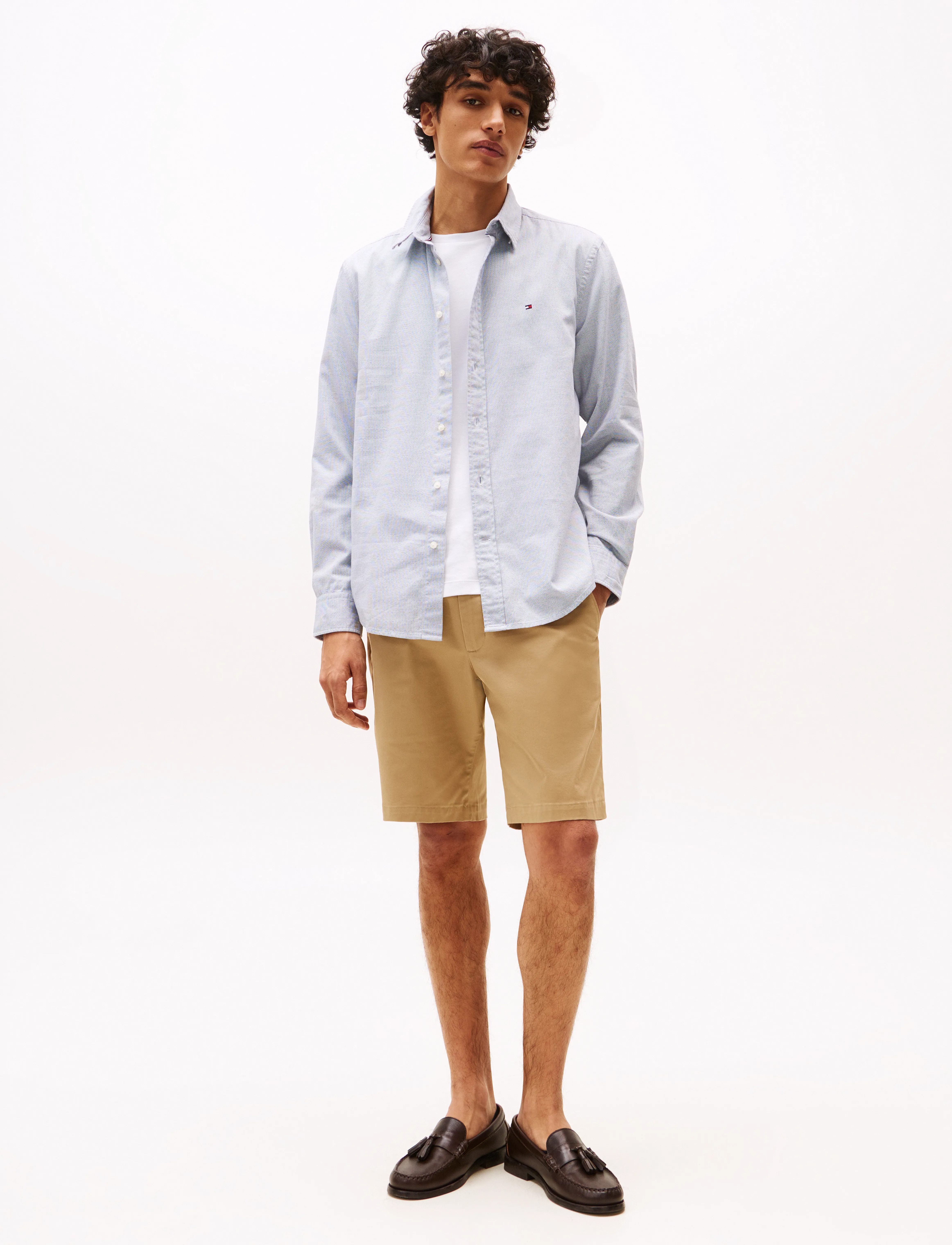 Tommy Hilfiger - DOBBY LS RF SHIRT - desert sky multi - 2